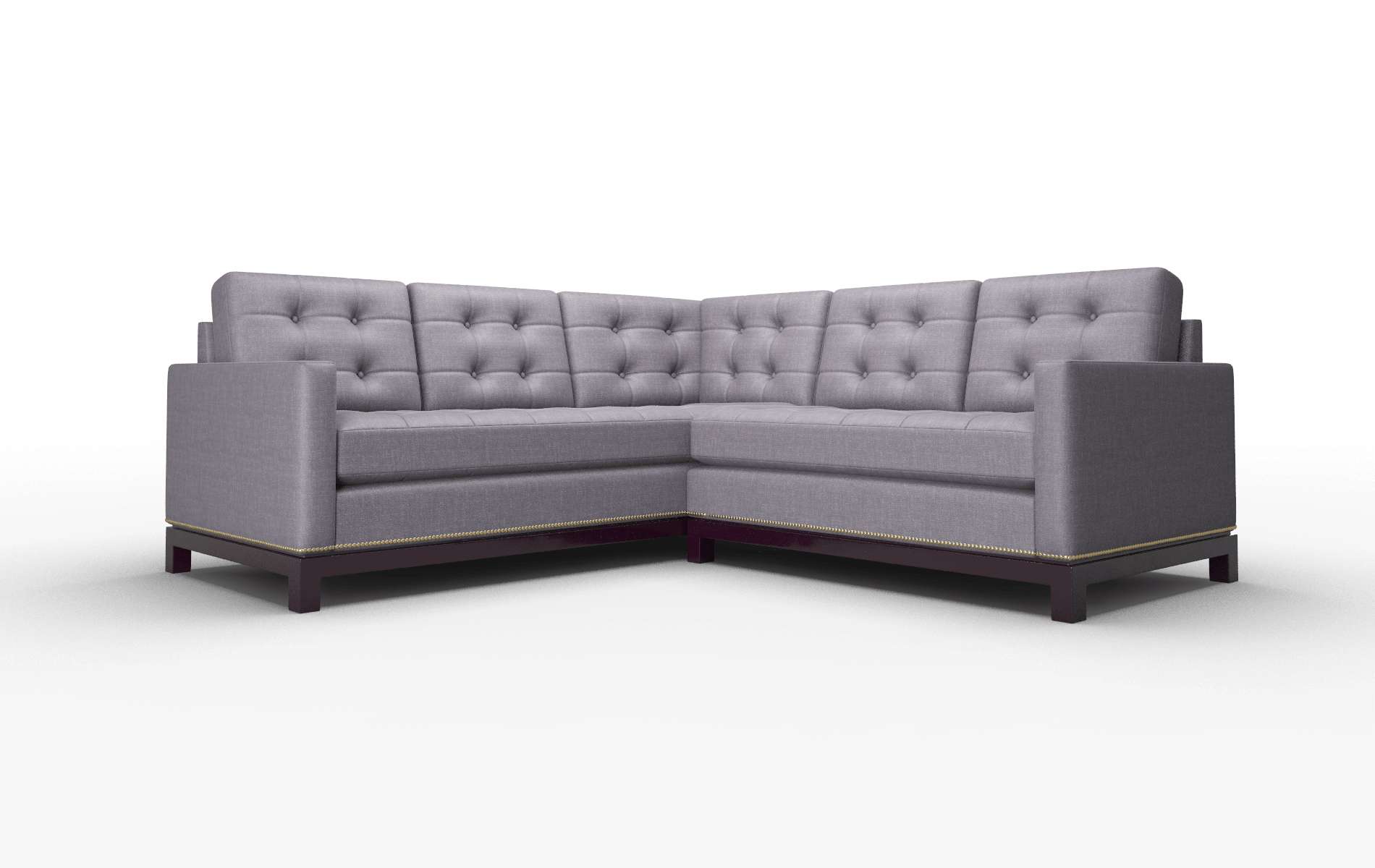 Davos Durham Ink Sectional espresso legs 1