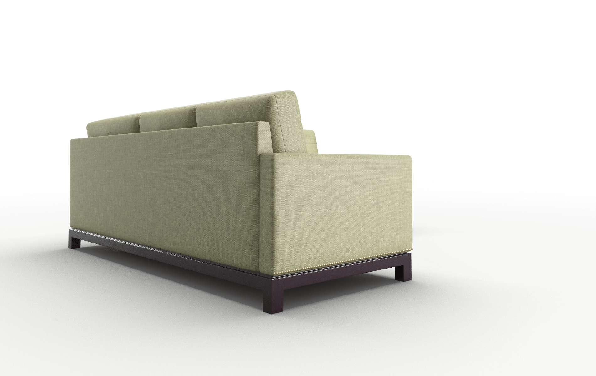 Davos Durham Lime Sectional espresso legs 3