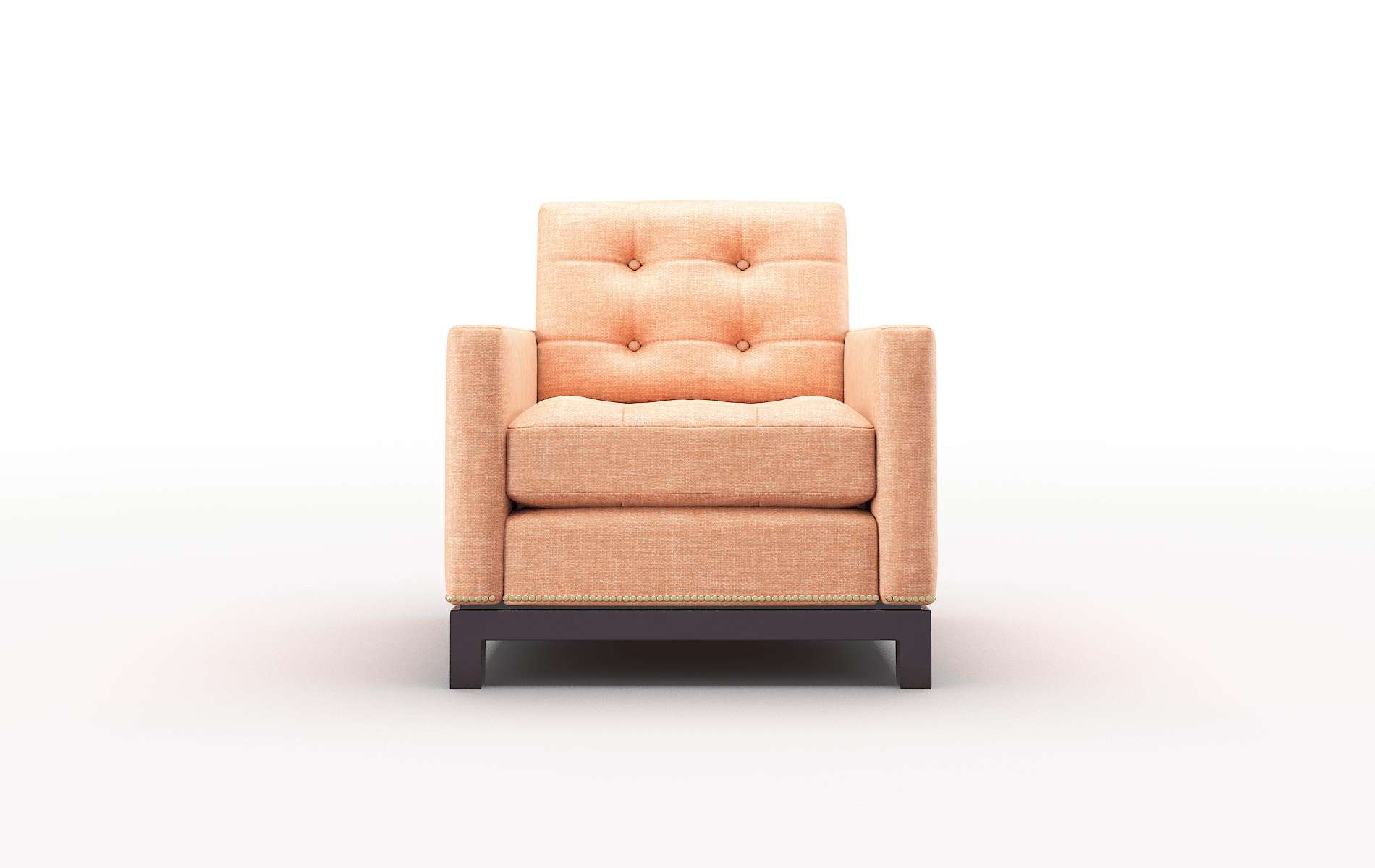 Davos Durham Tangerine Chair espresso legs 1