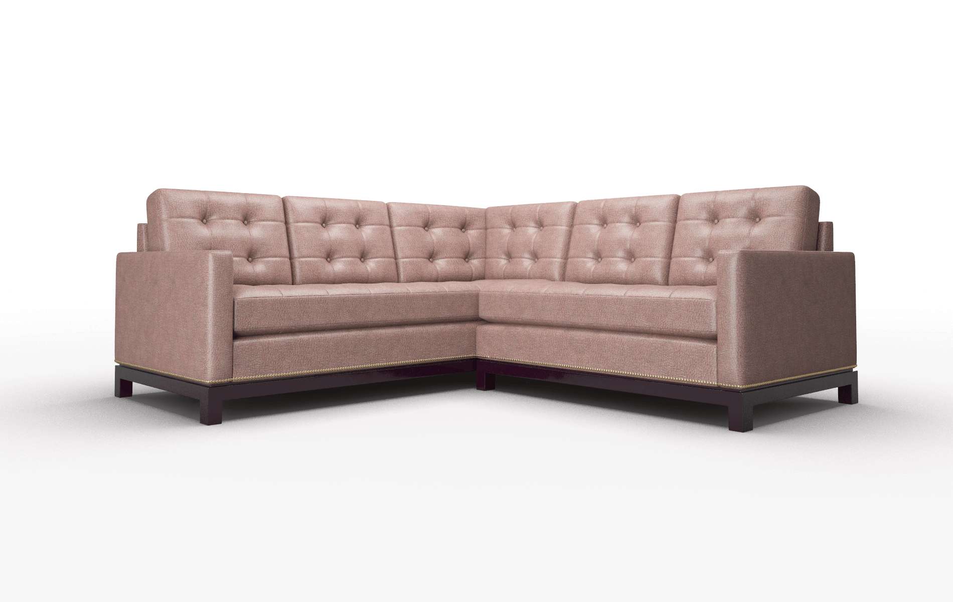 Davos Ford Brown Sectional espresso legs 1