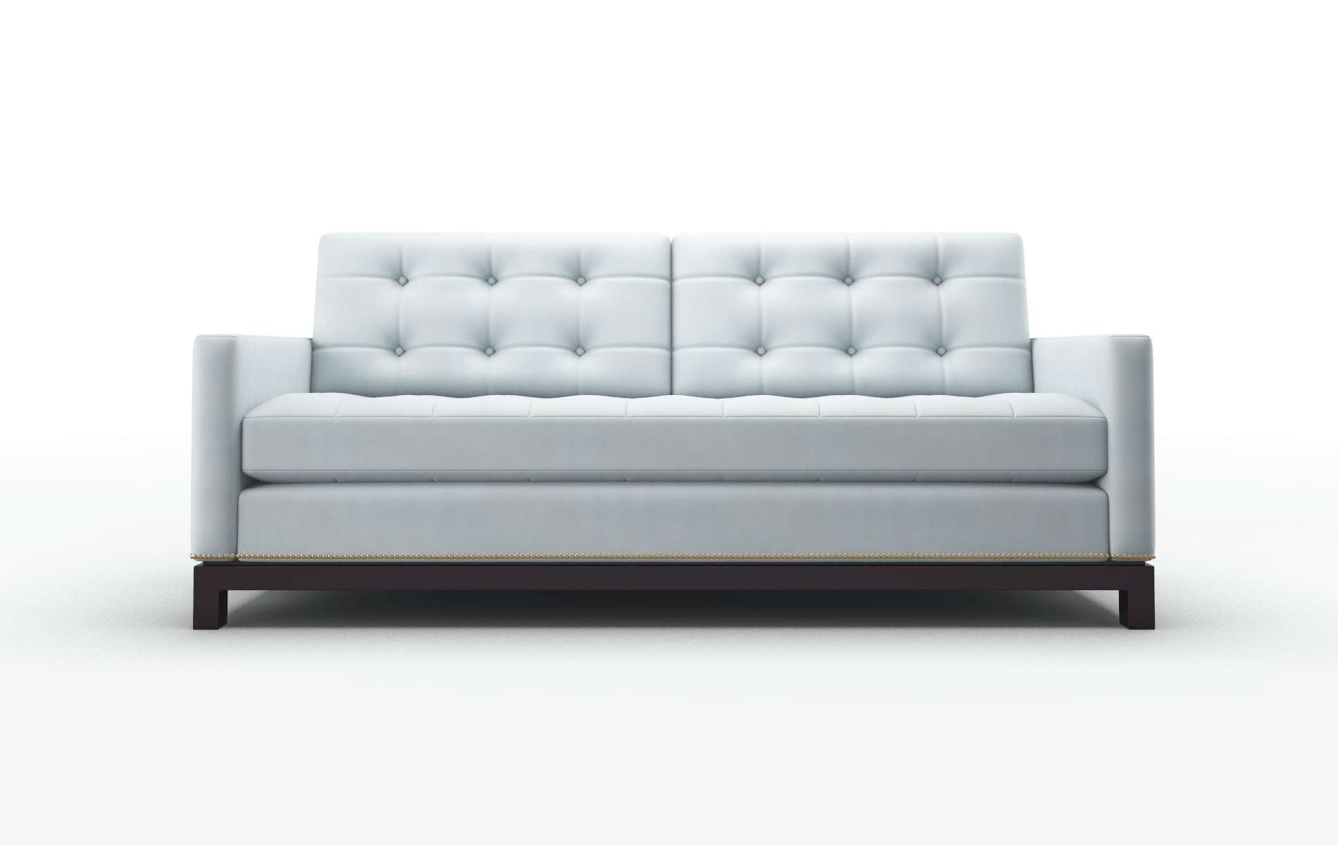 Davos Hathaway Aqua Sofa espresso legs 1