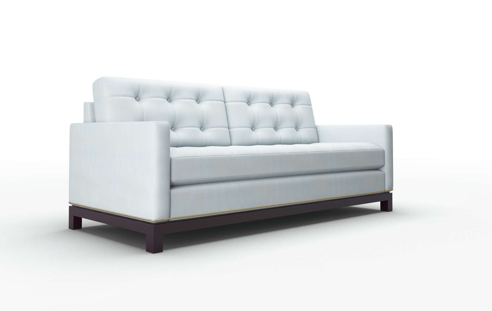 Davos Hathaway Aqua Sofa espresso legs 2