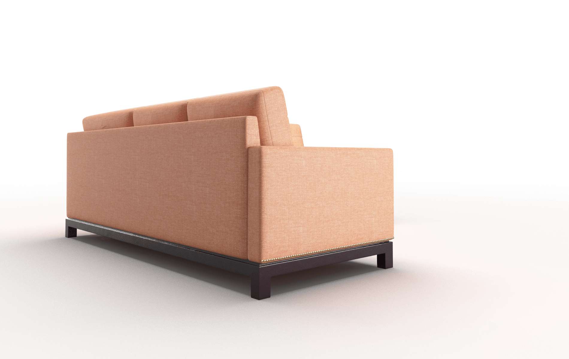 Davos Hepburn Appricot Sectional espresso legs 3