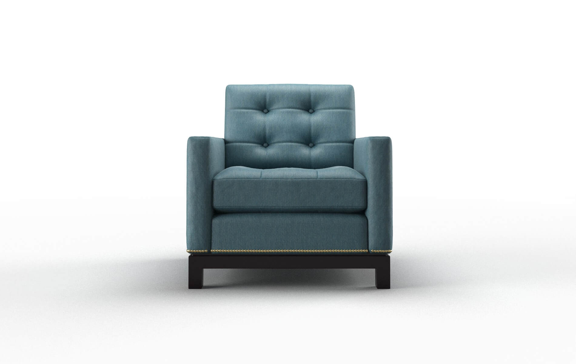 Davos Hepburn teal Chair Espresso Legs  1