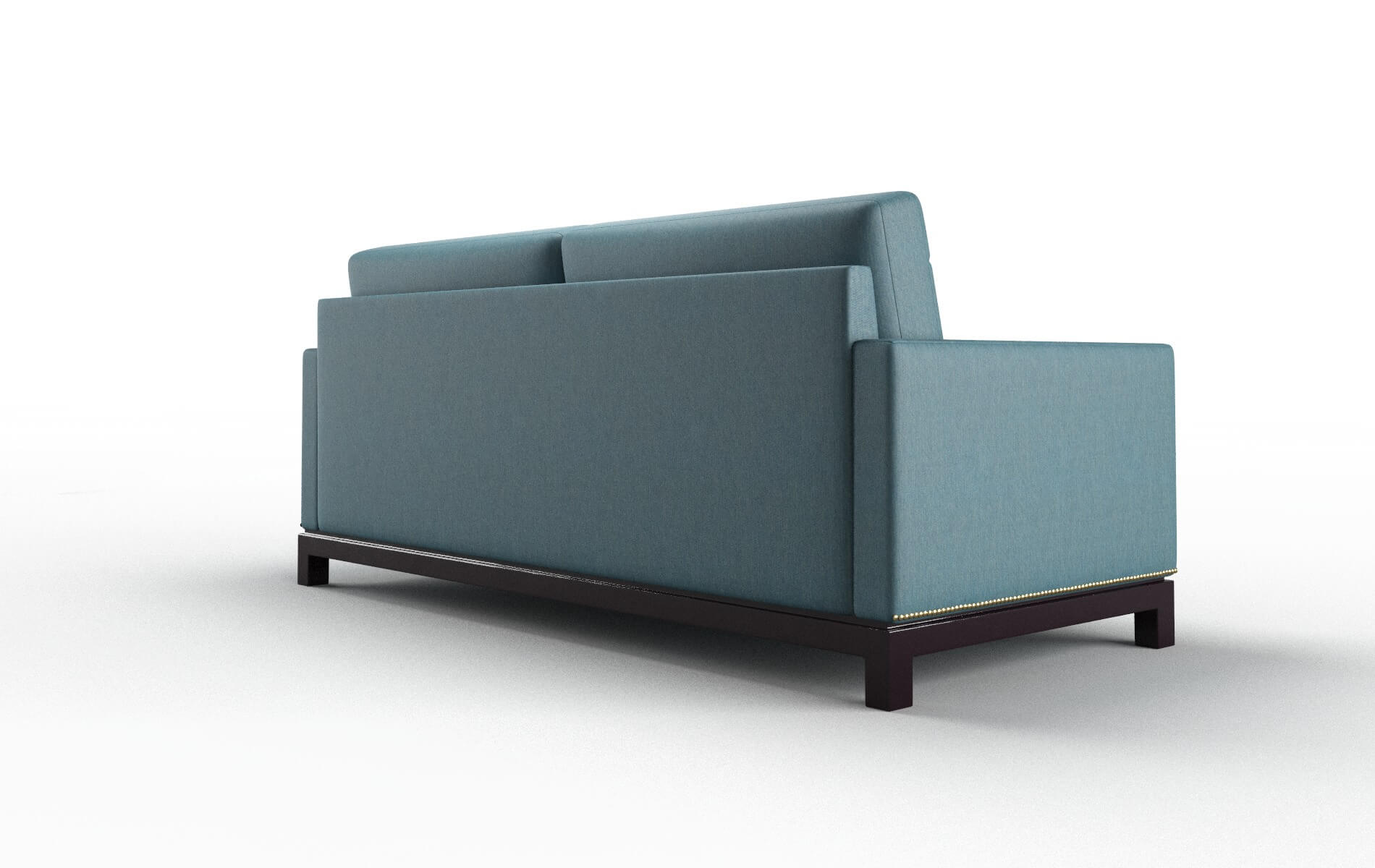 Davos Hepburn Teal Sofa espresso legs 5