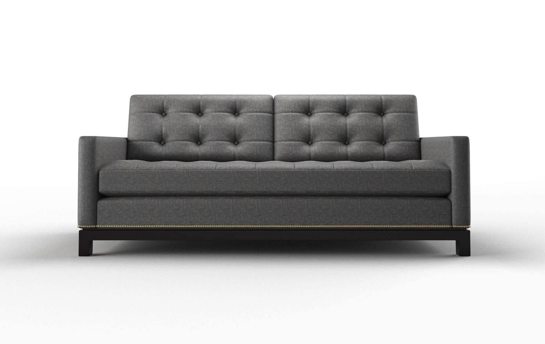 Davos Insight Charcoal Sofa espresso legs 1