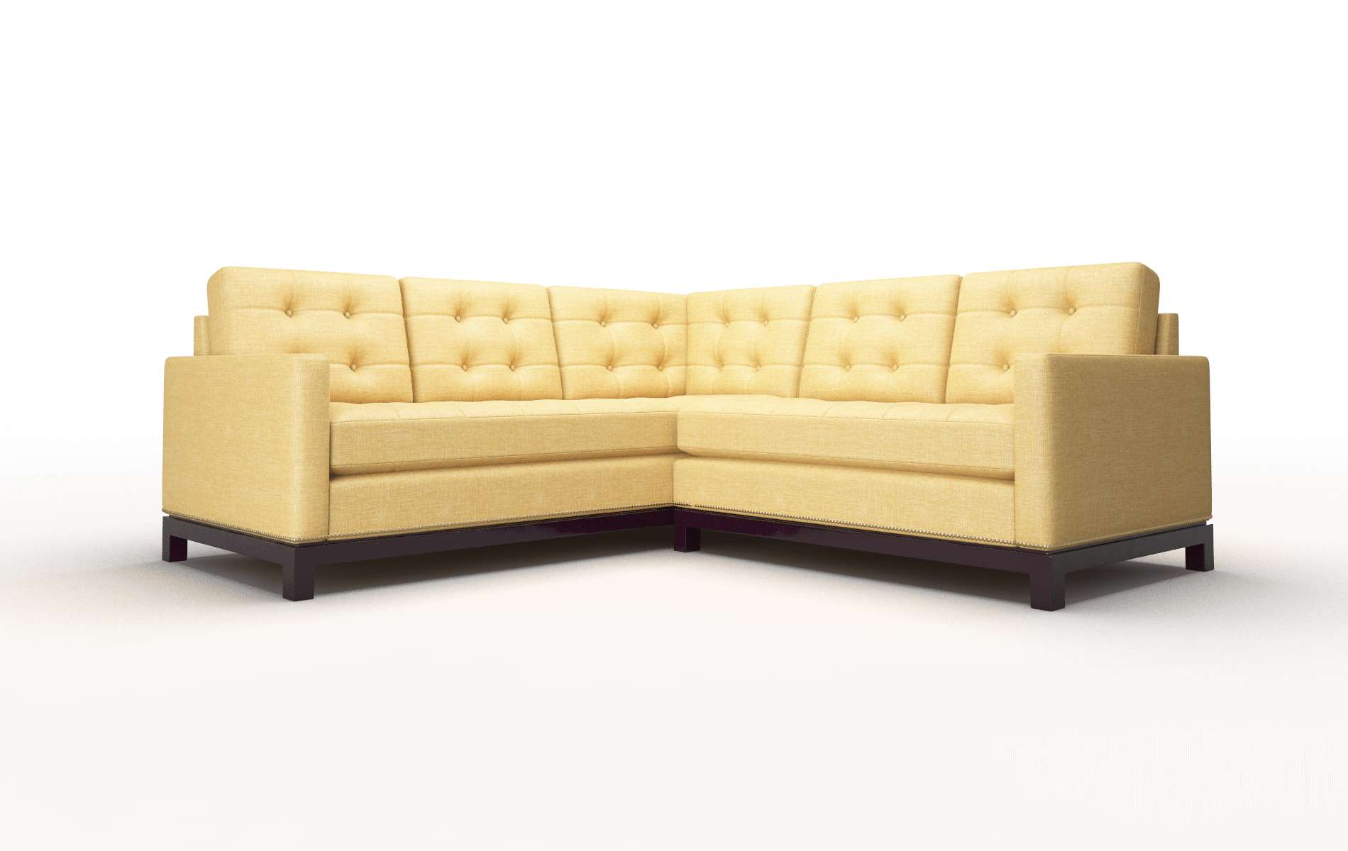 Davos Insight Citronella Sectional espresso legs 1