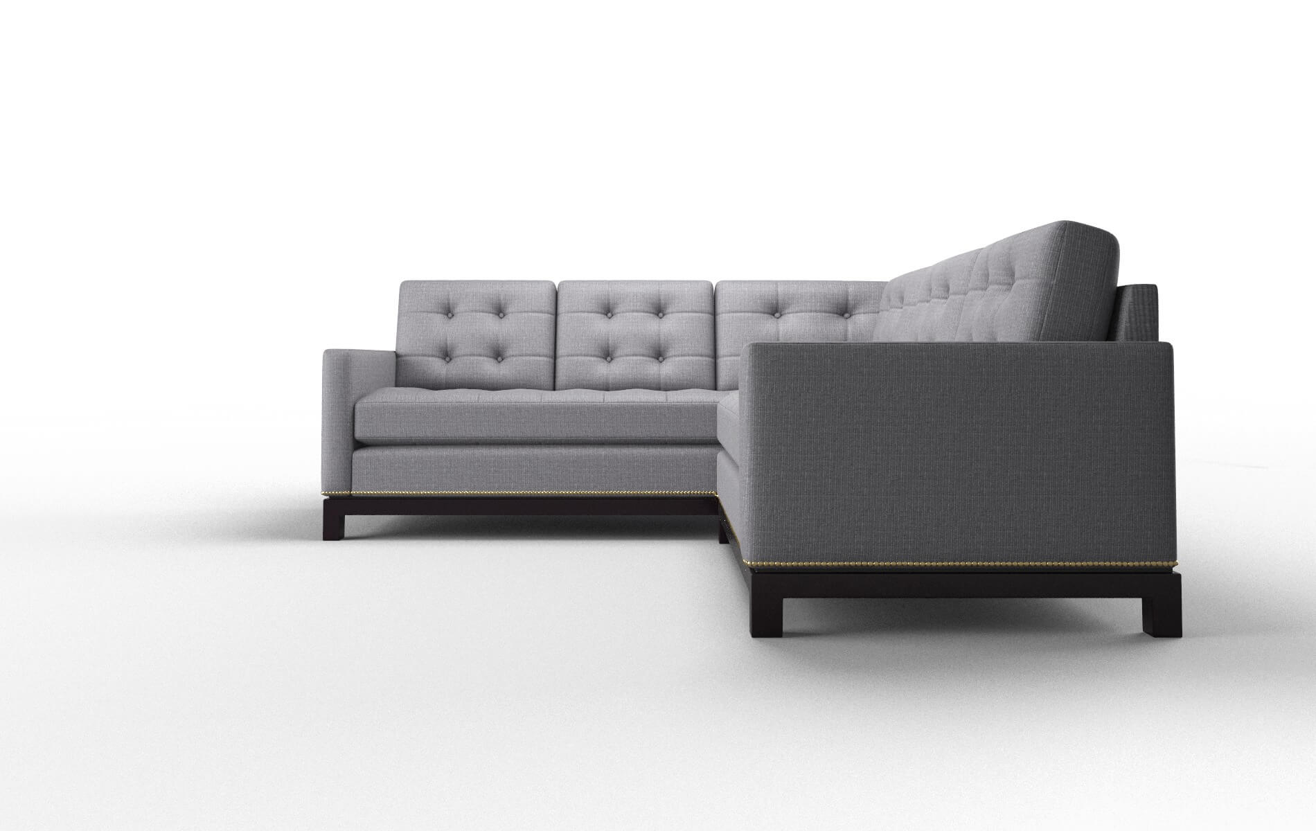 Davos Insight Denim Sectional espresso legs 5