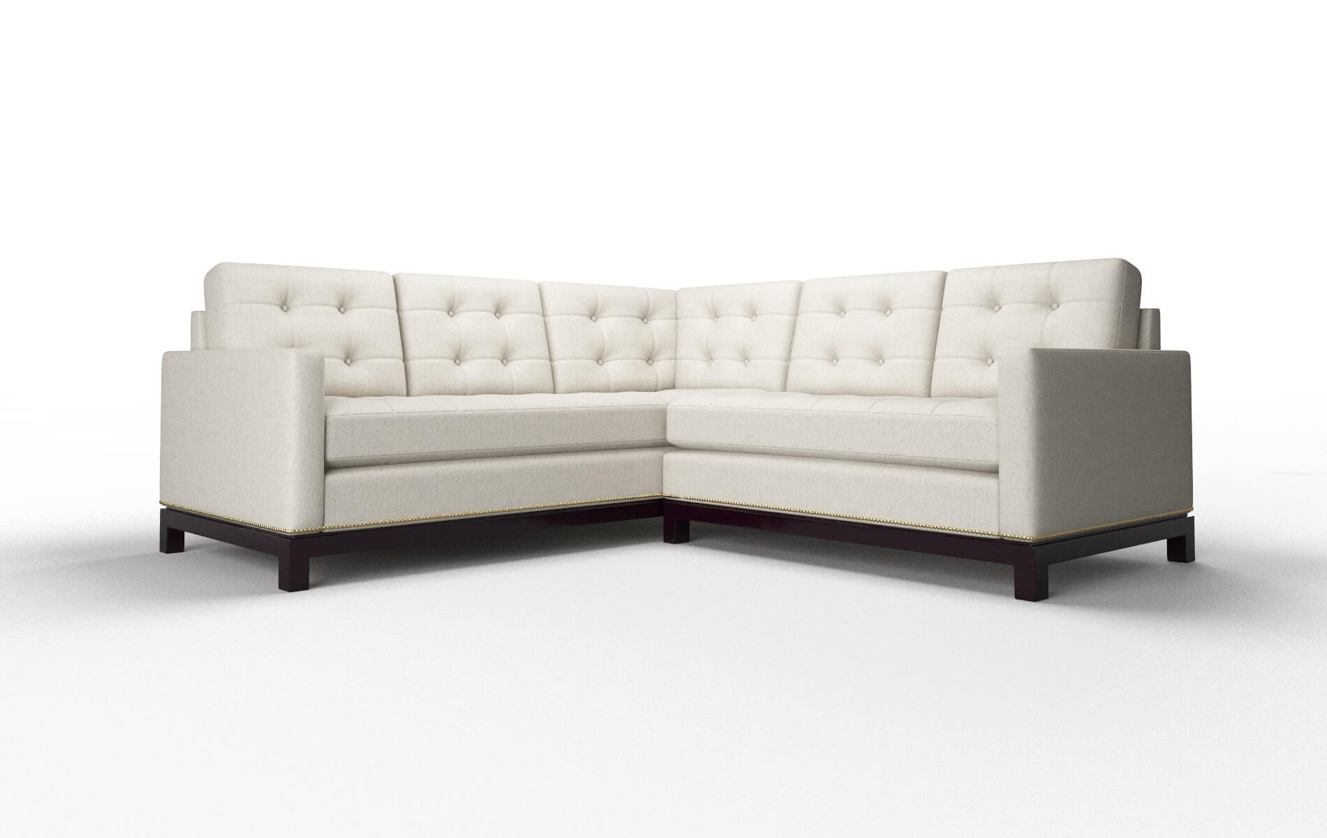 Davos Insight Dove Sectional espresso legs 1