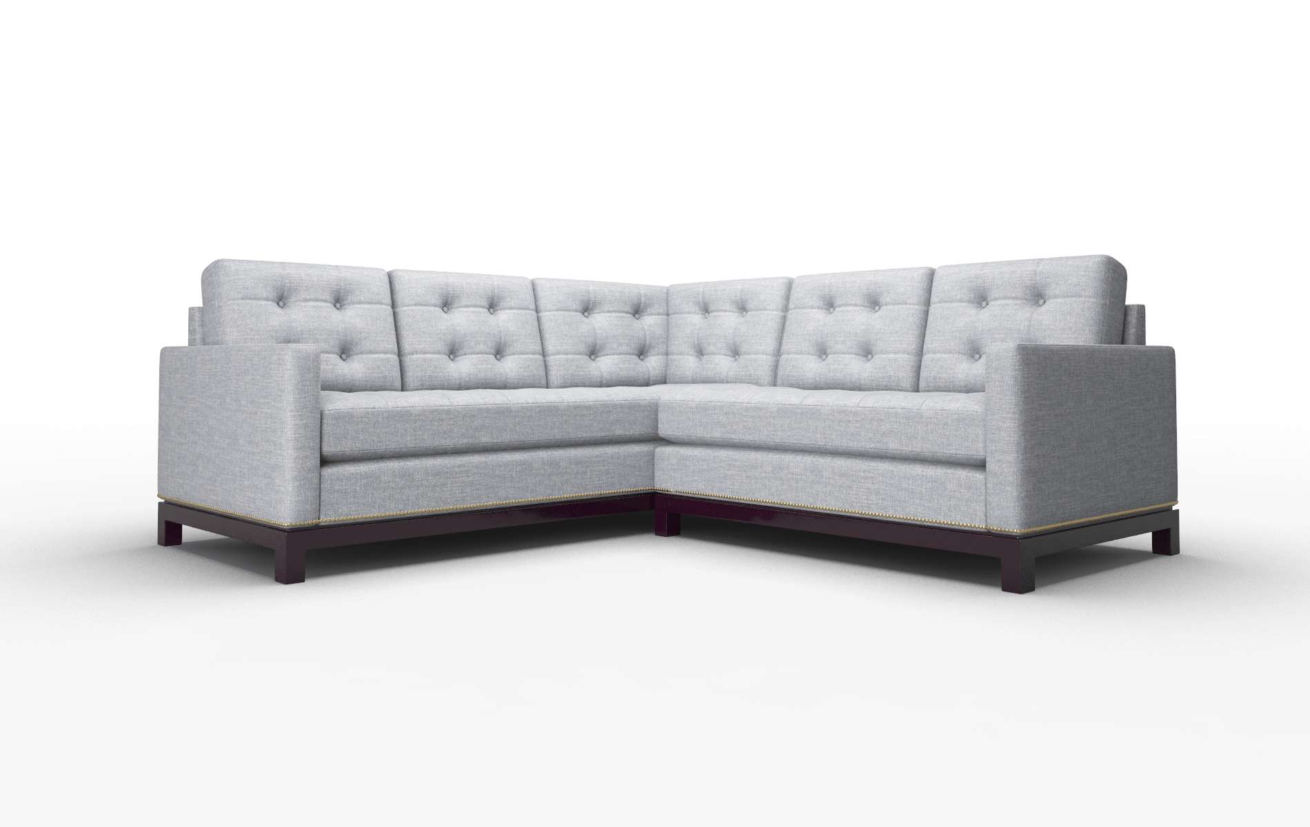 Davos Keylargo Ash Sectional espresso legs 1