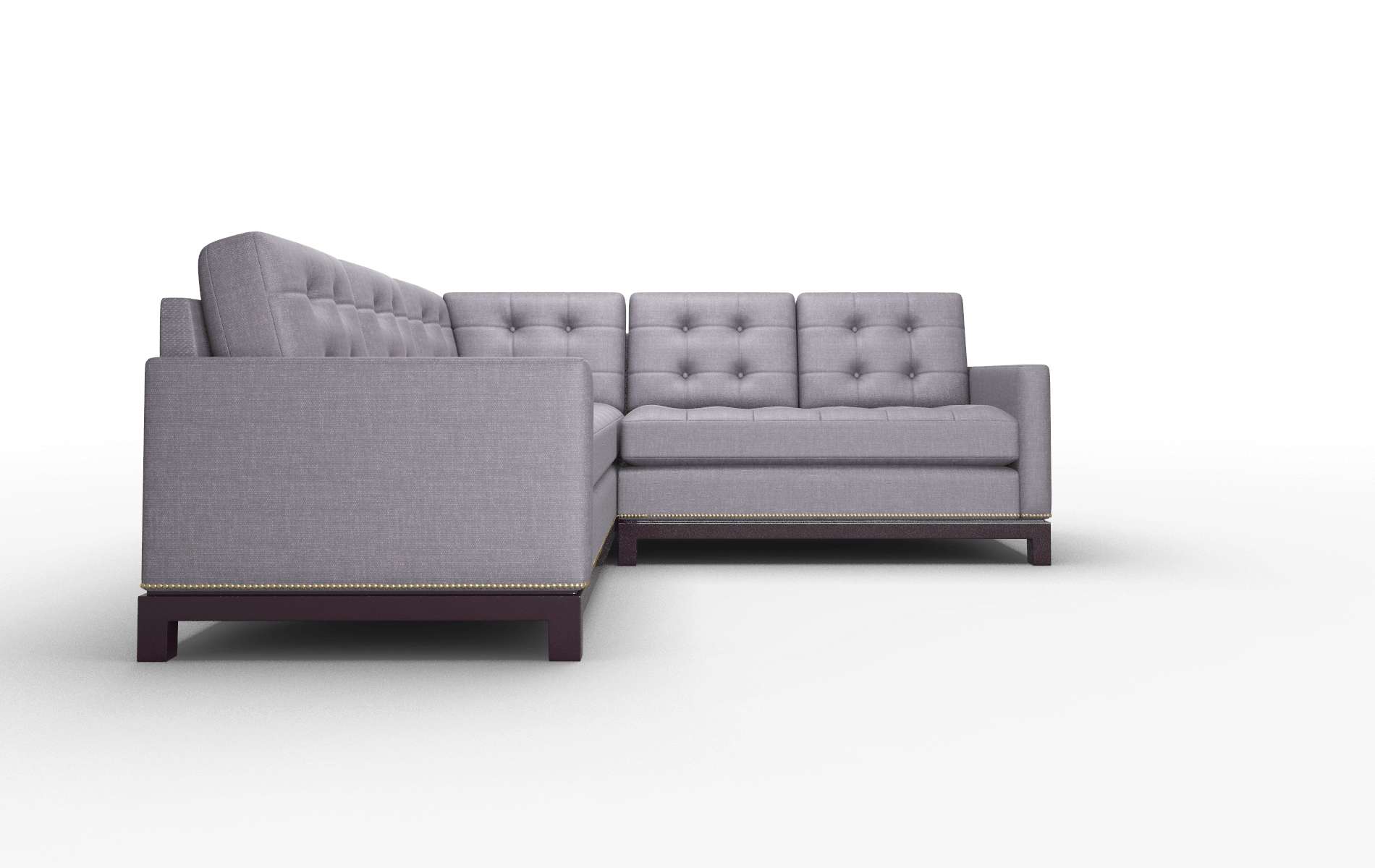 Davos Keylargo Grape Sectional espresso legs 2