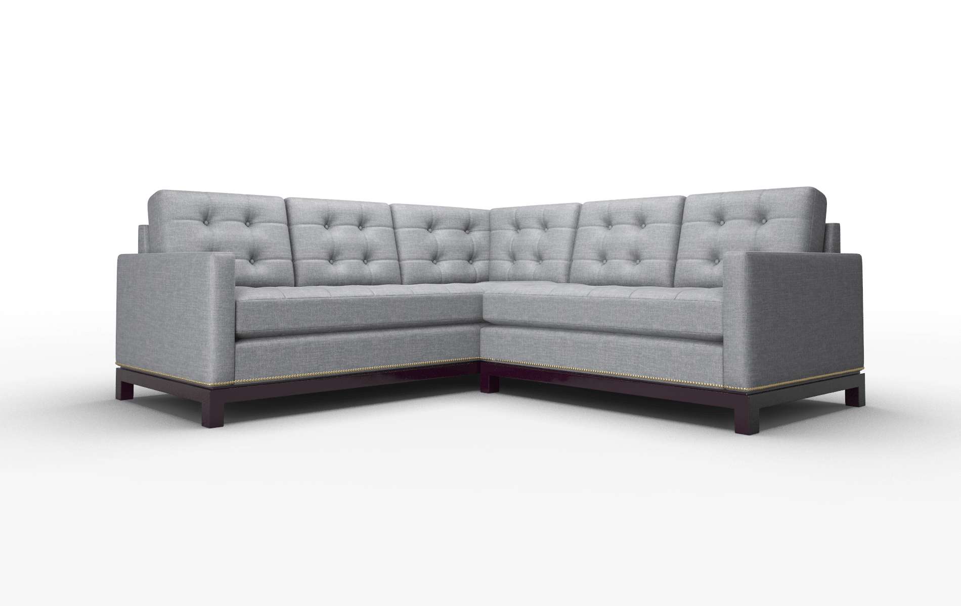 Davos Keylargo Graphite Sectional espresso legs 1