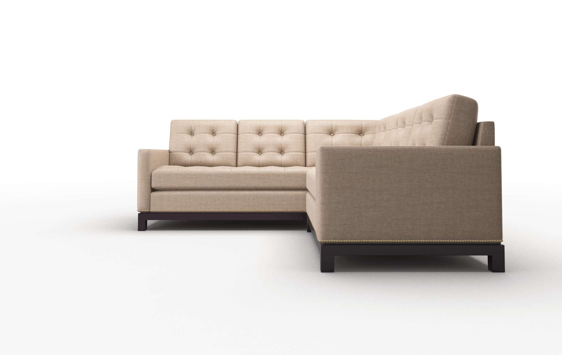Davos Keylargo Mink Sectional espresso legs 5