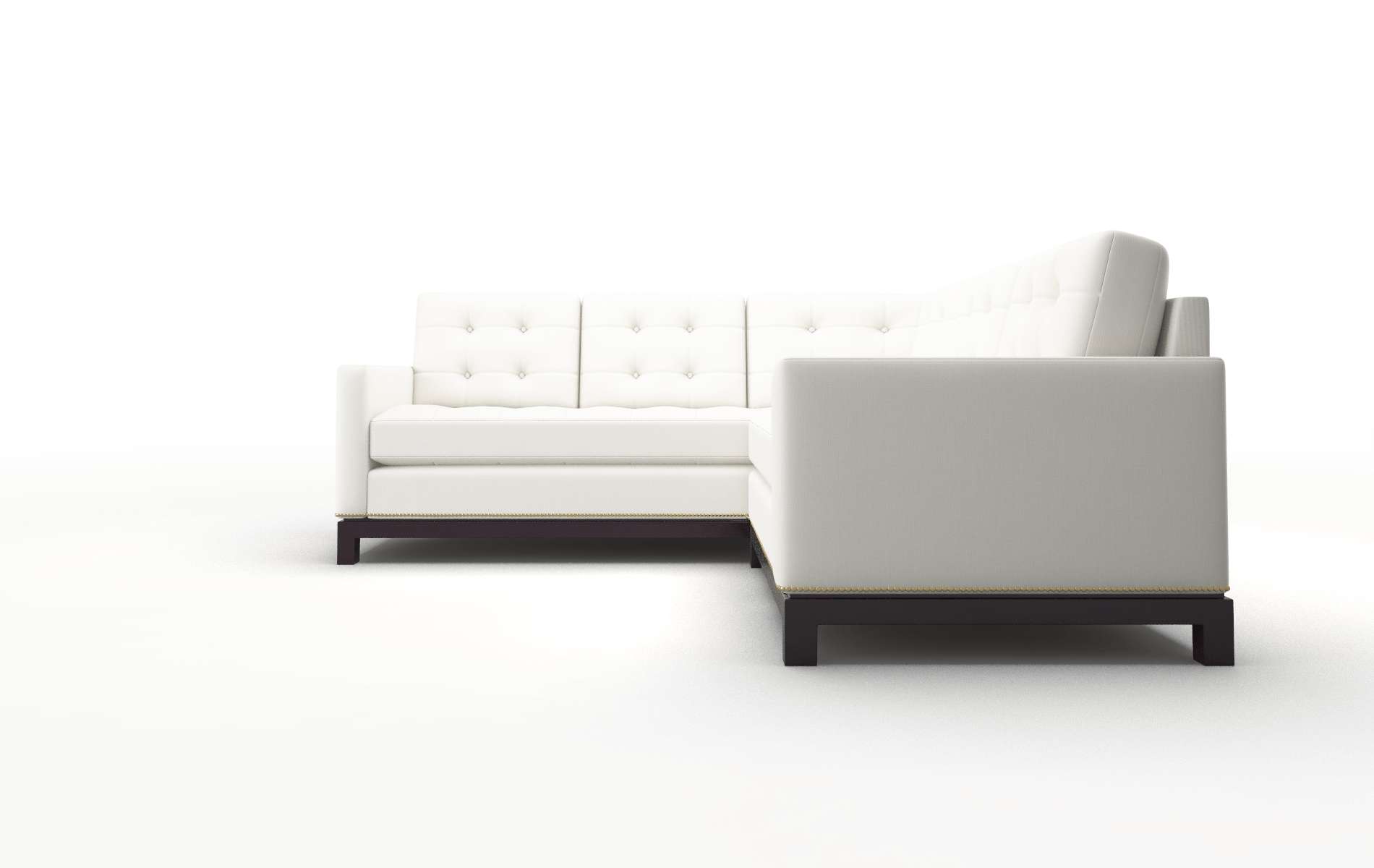 Davos Keylargo Oatmeal Sectional espresso legs 5