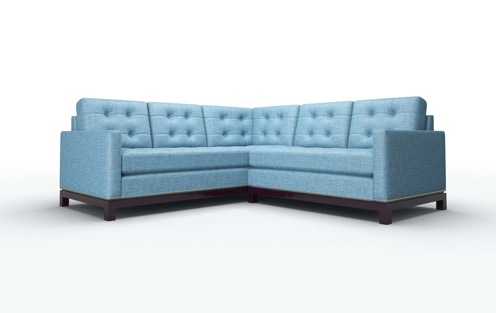 Davos Keylargo ocean Sectional Espresso Legs  1