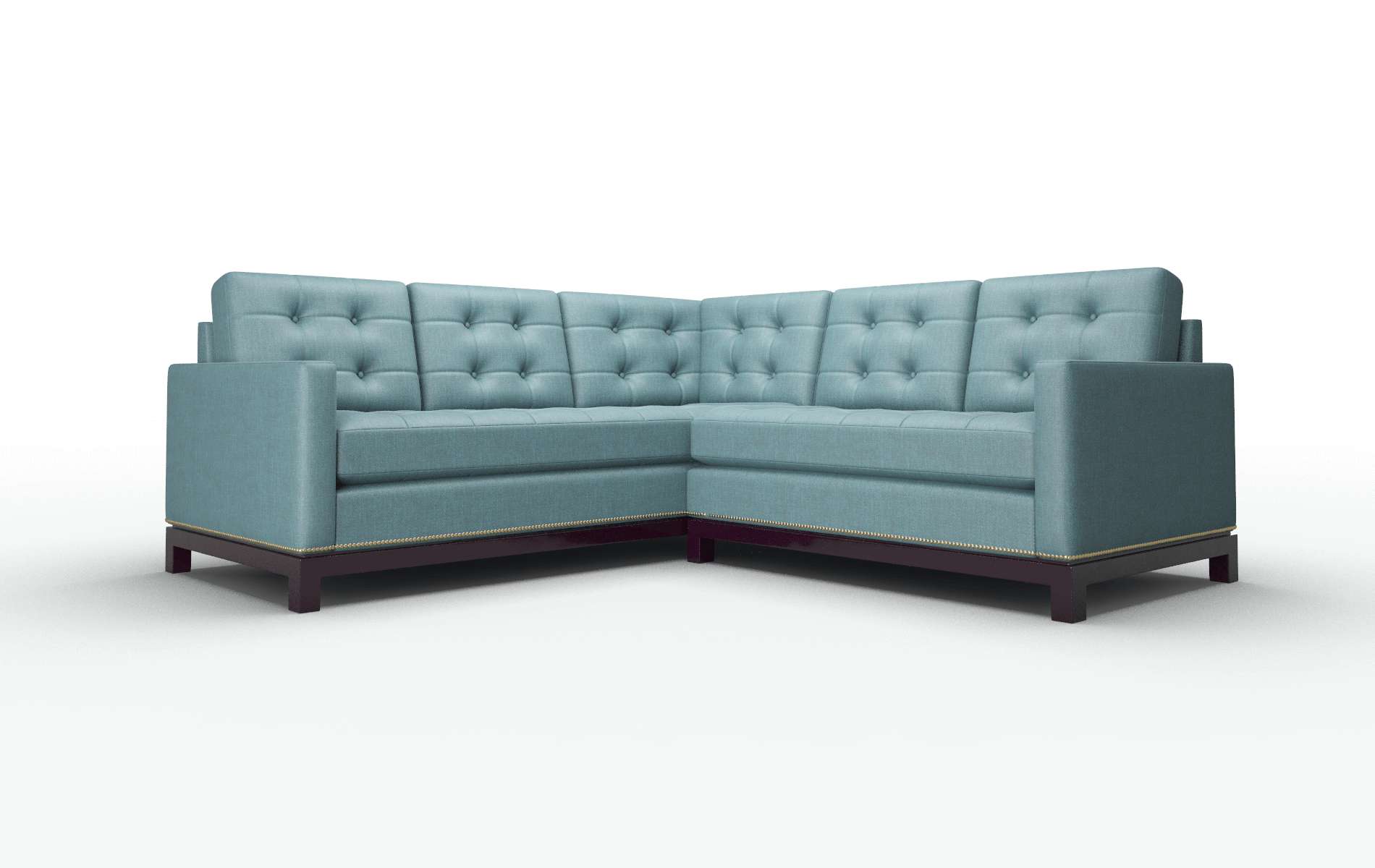 Davos Keylargo Zenithteal Sectional espresso legs 1