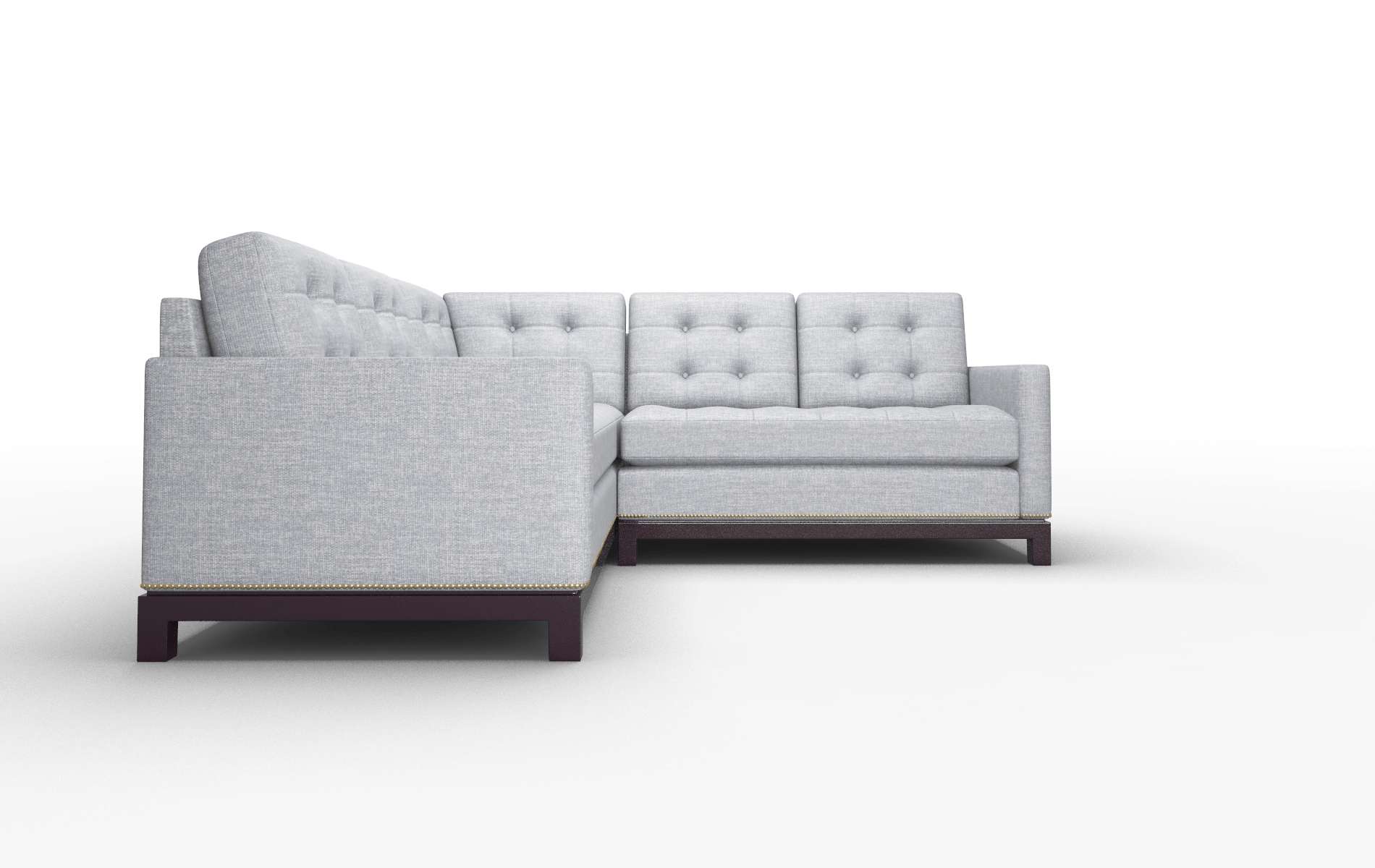 Davos Lana Ash Sectional espresso legs 2