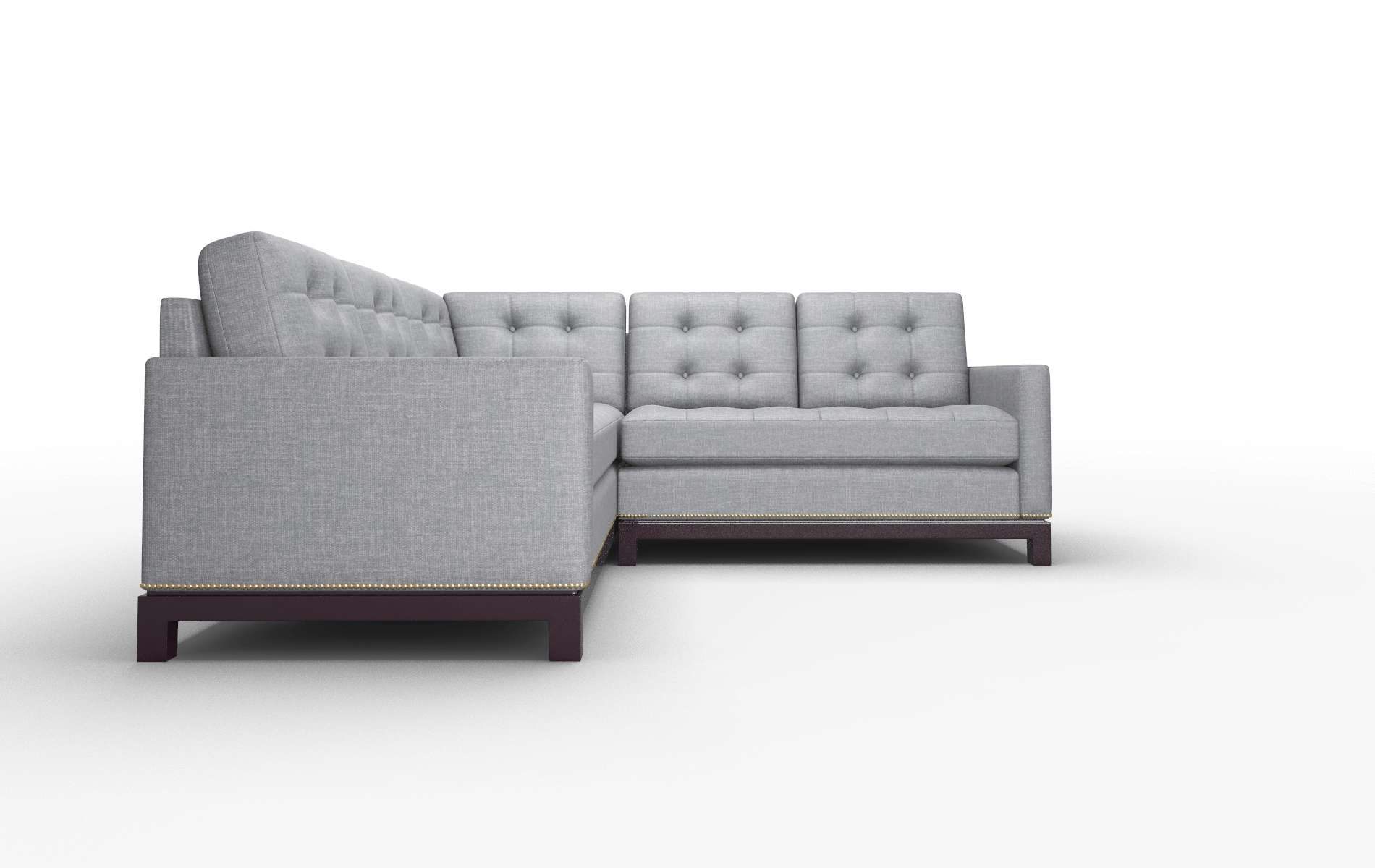Davos Lana Onyx Sectional espresso legs 2