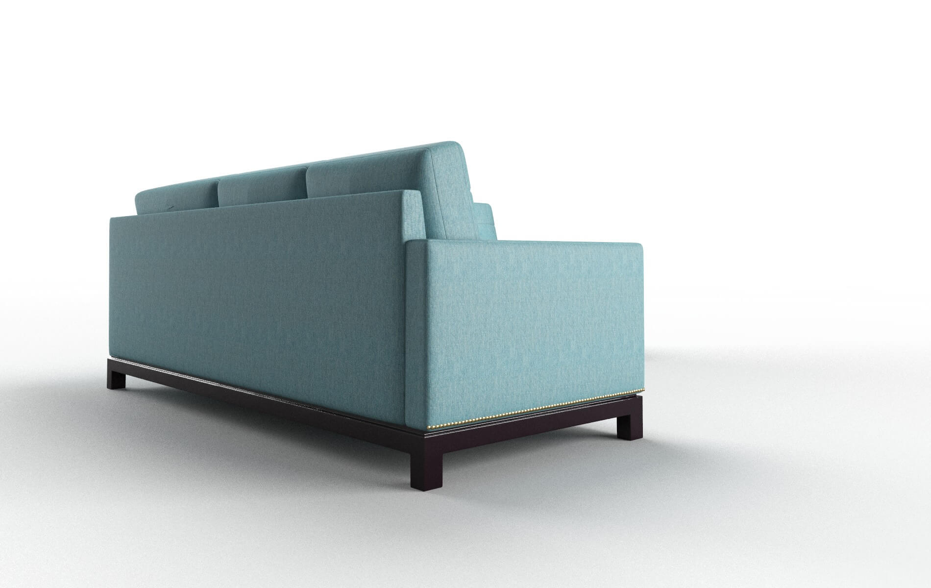 Davos Lana Peacock Sectional espresso legs 3