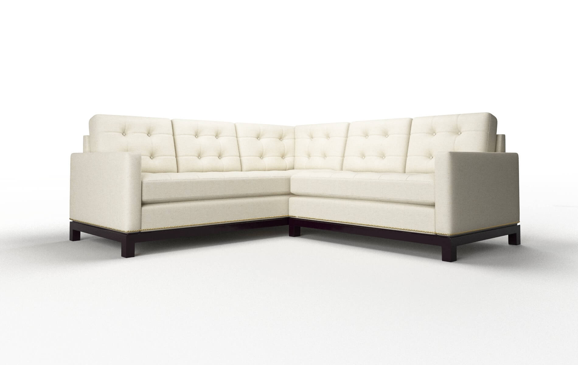 Davos Lana Sand Sectional espresso legs 1