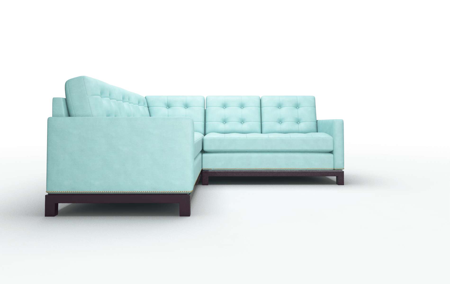 Davos Leslie Caribbean Sectional espresso legs 2