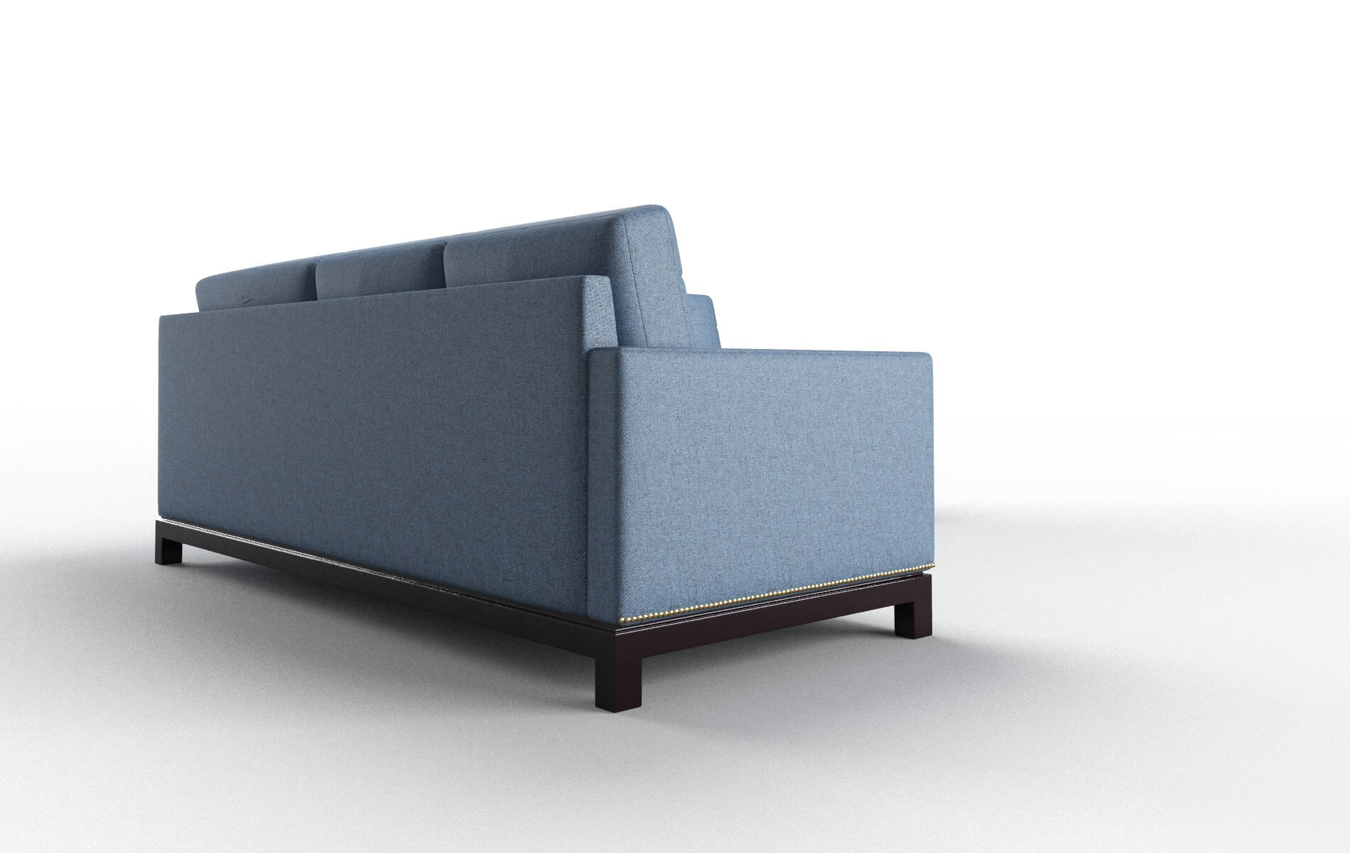 Davos Leslie Indigo Sectional espresso legs 3
