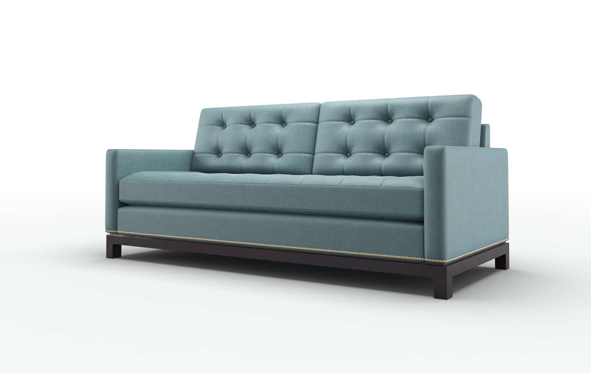 Davos Leslie Peacock Sofa espresso legs 4