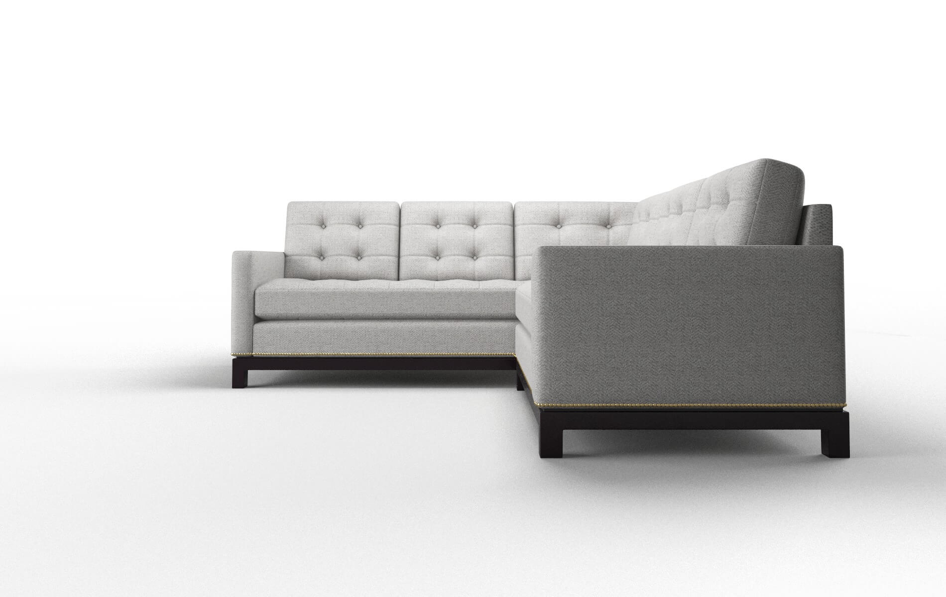 Davos Malibu Dove Sectional espresso legs 5