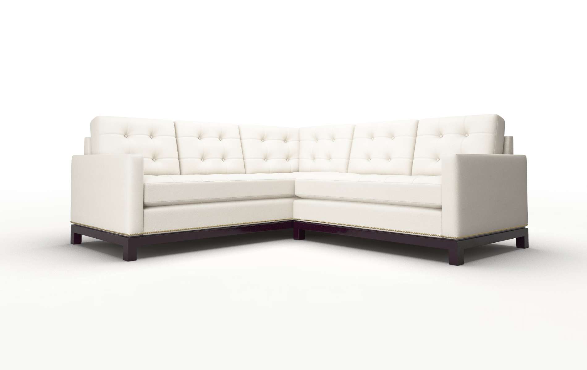 Davos Malibu Linen Sectional espresso legs 1
