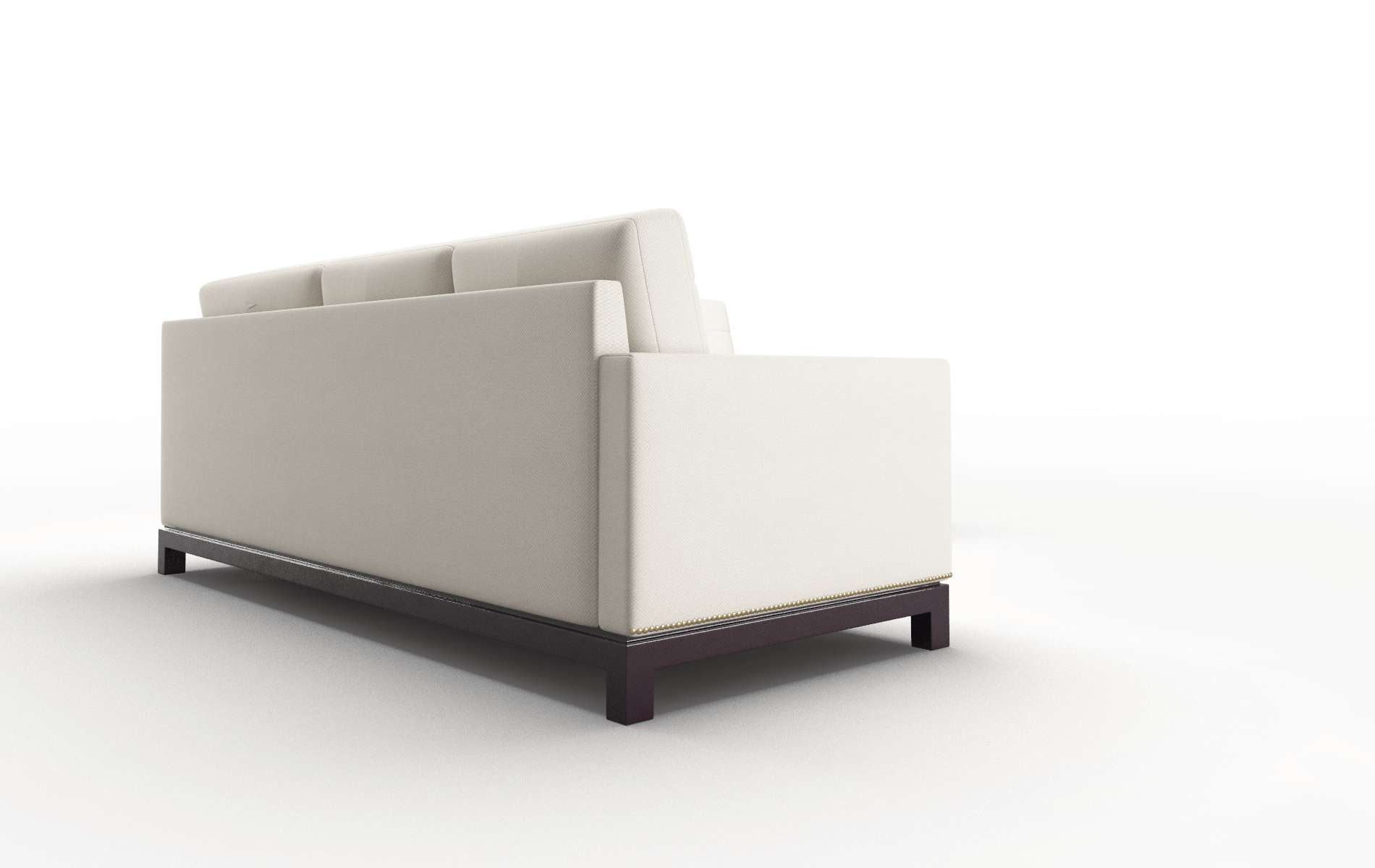 Davos Malibu Linen Sectional espresso legs 3