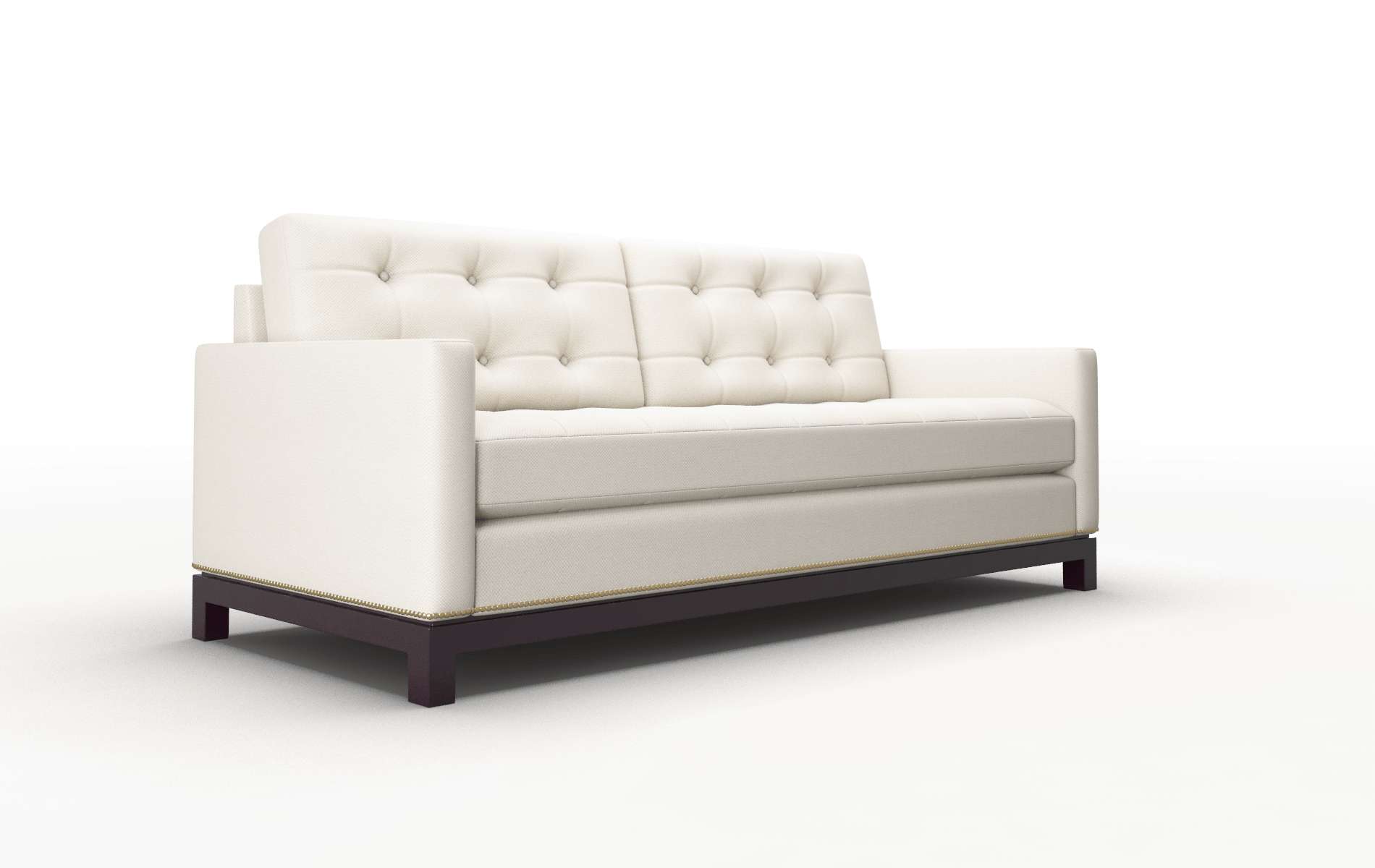 Davos Malibu Linen Sofa espresso legs 2