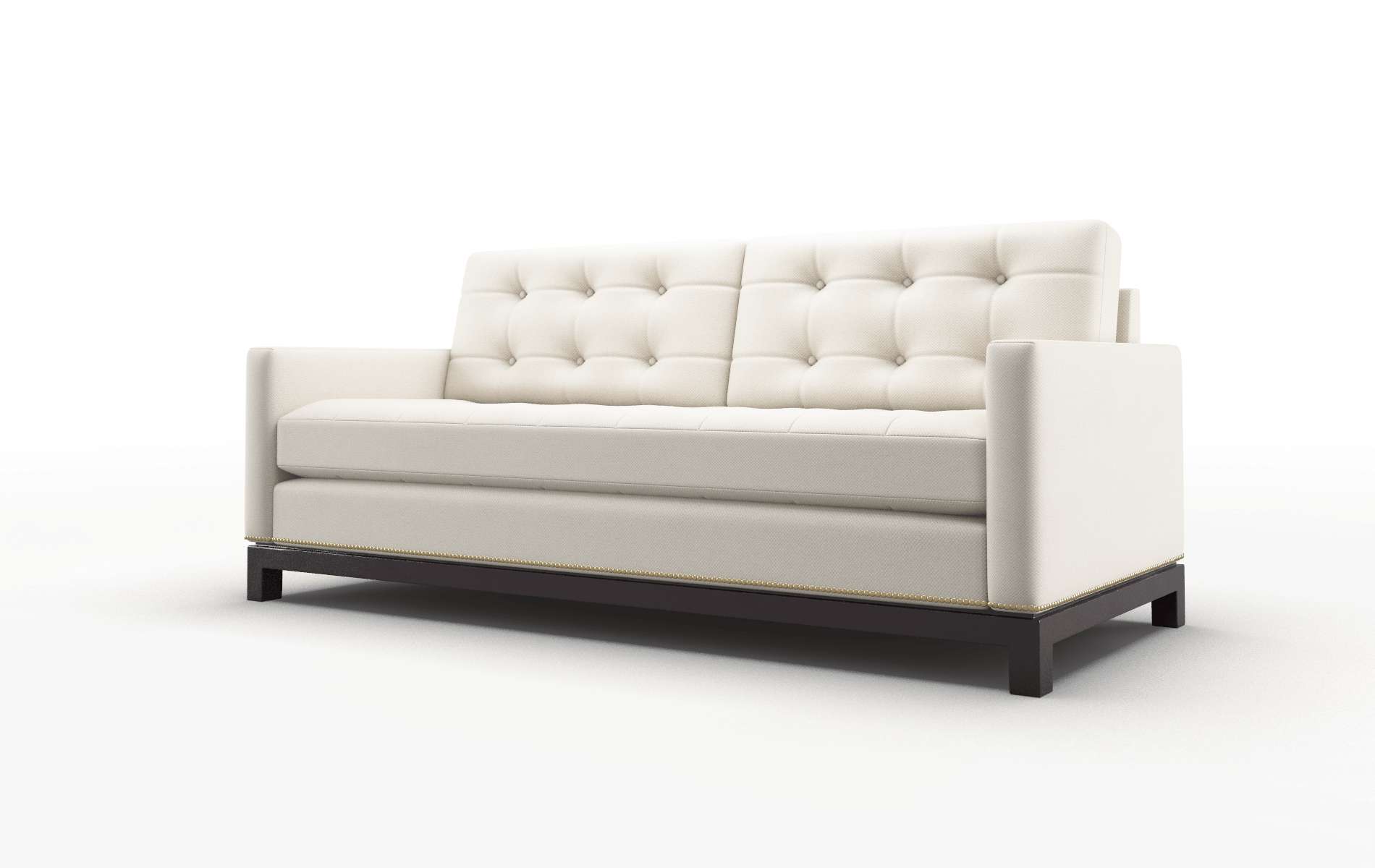 Davos Malibu Linen Sofa espresso legs 4