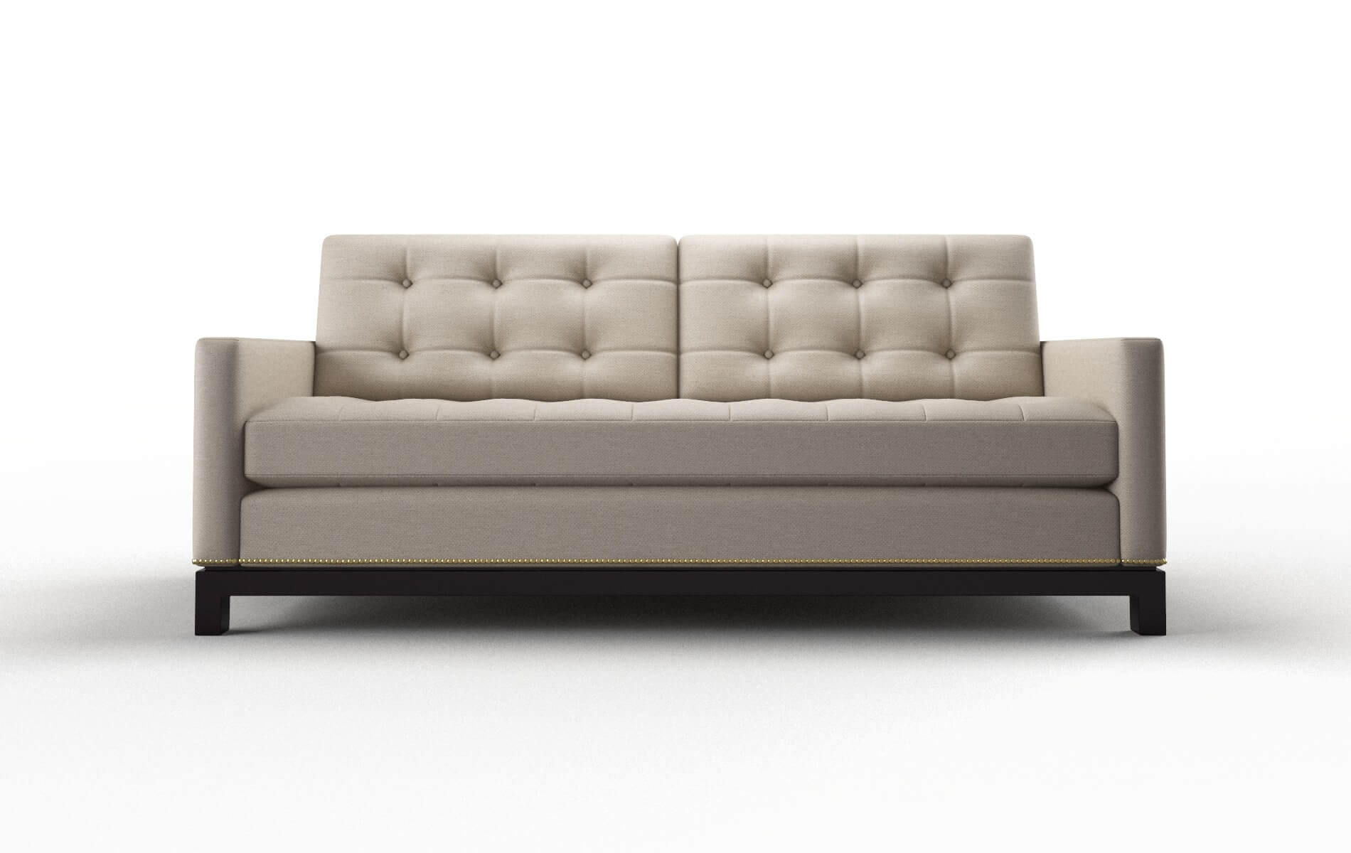 Davos Naples Almond Sofa espresso legs 1