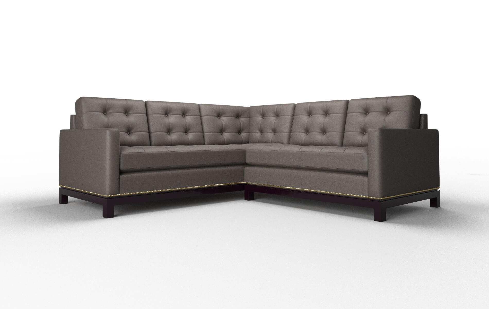 Davos Naples graphite Sectional Espresso Legs  1