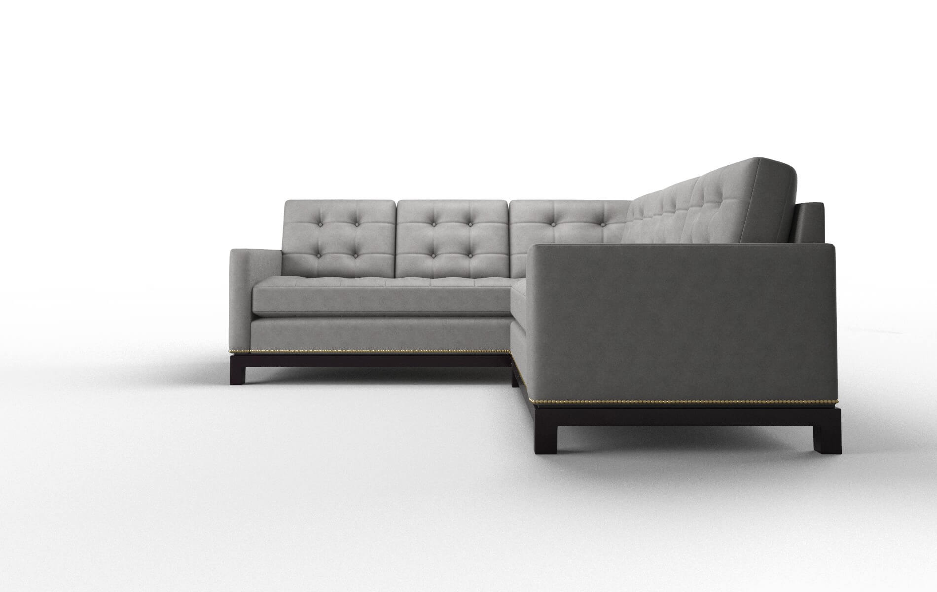 Davos Noble Smoke Sectional espresso legs 5