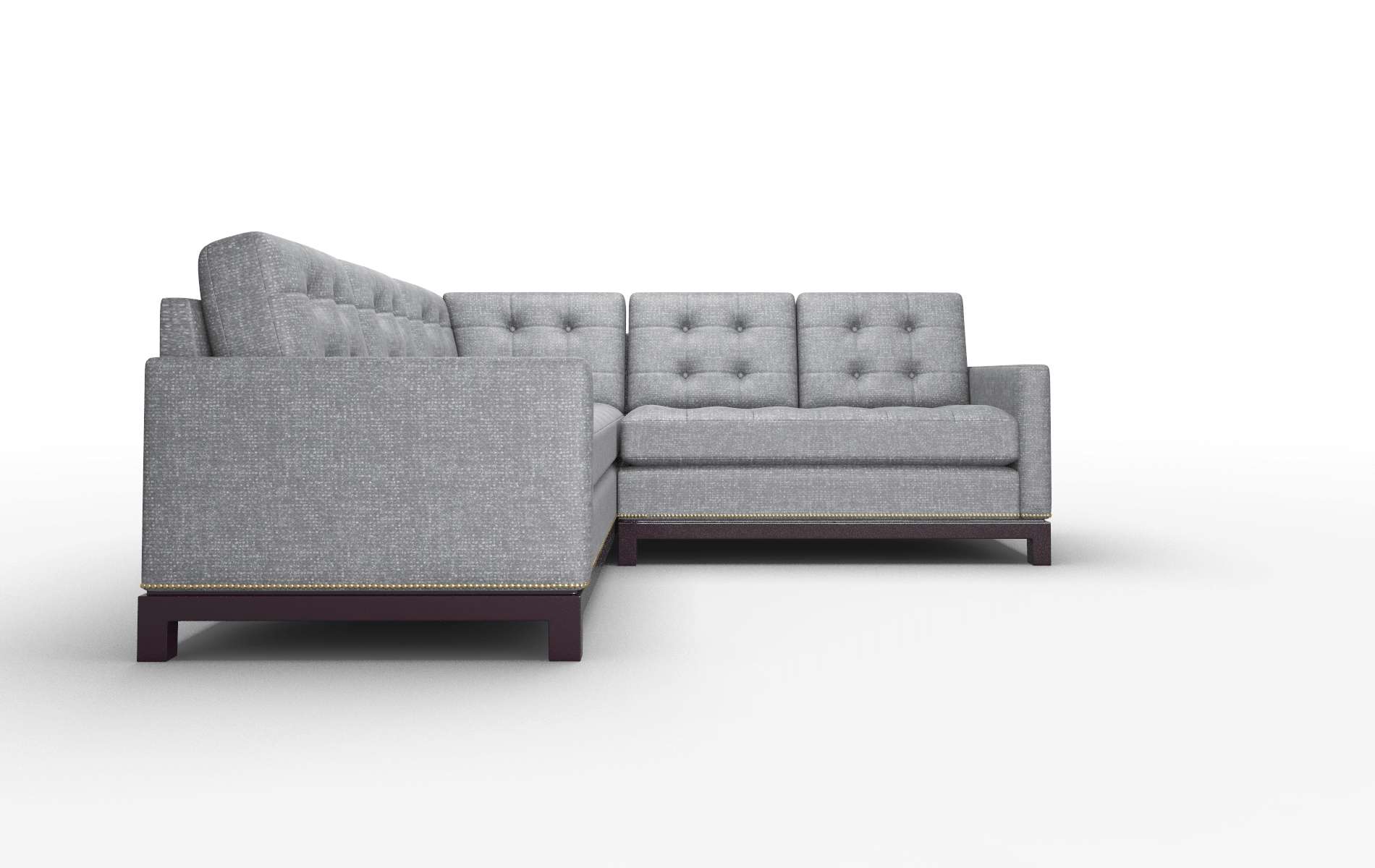 Davos Notion Graphite Sectional espresso legs 2