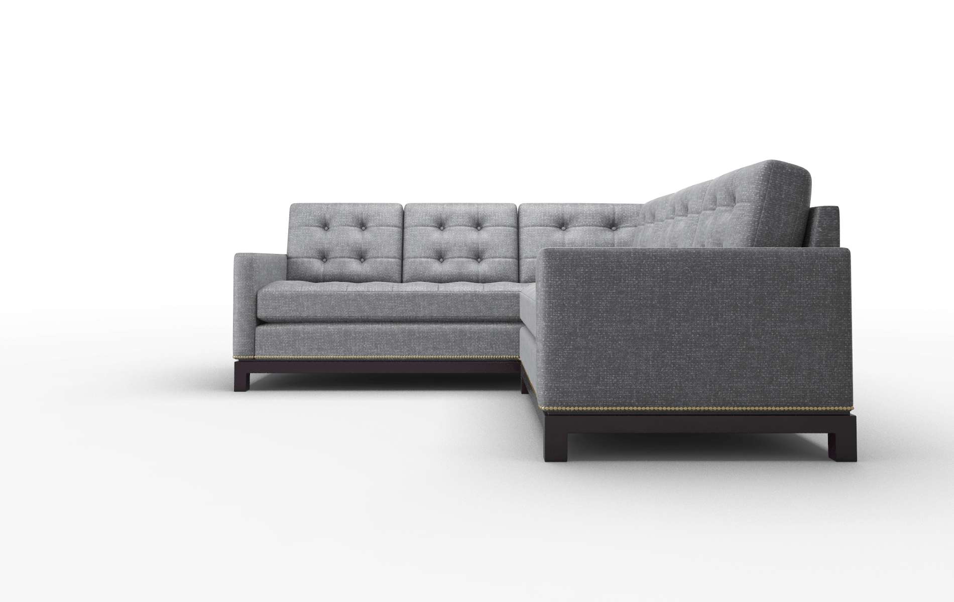Davos Notion Graphite Sectional espresso legs 5