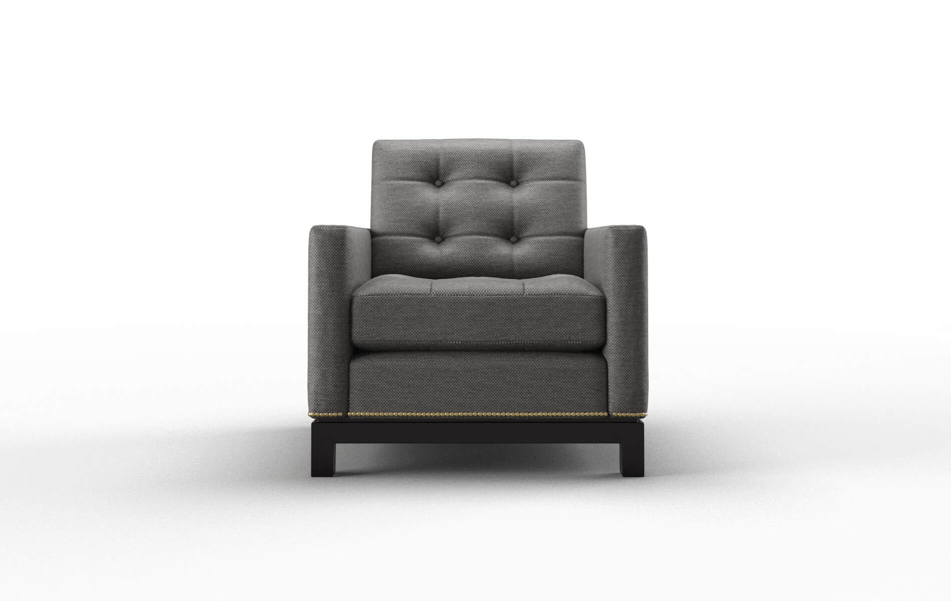 Davos Oscar Charcoal Chair espresso legs 1