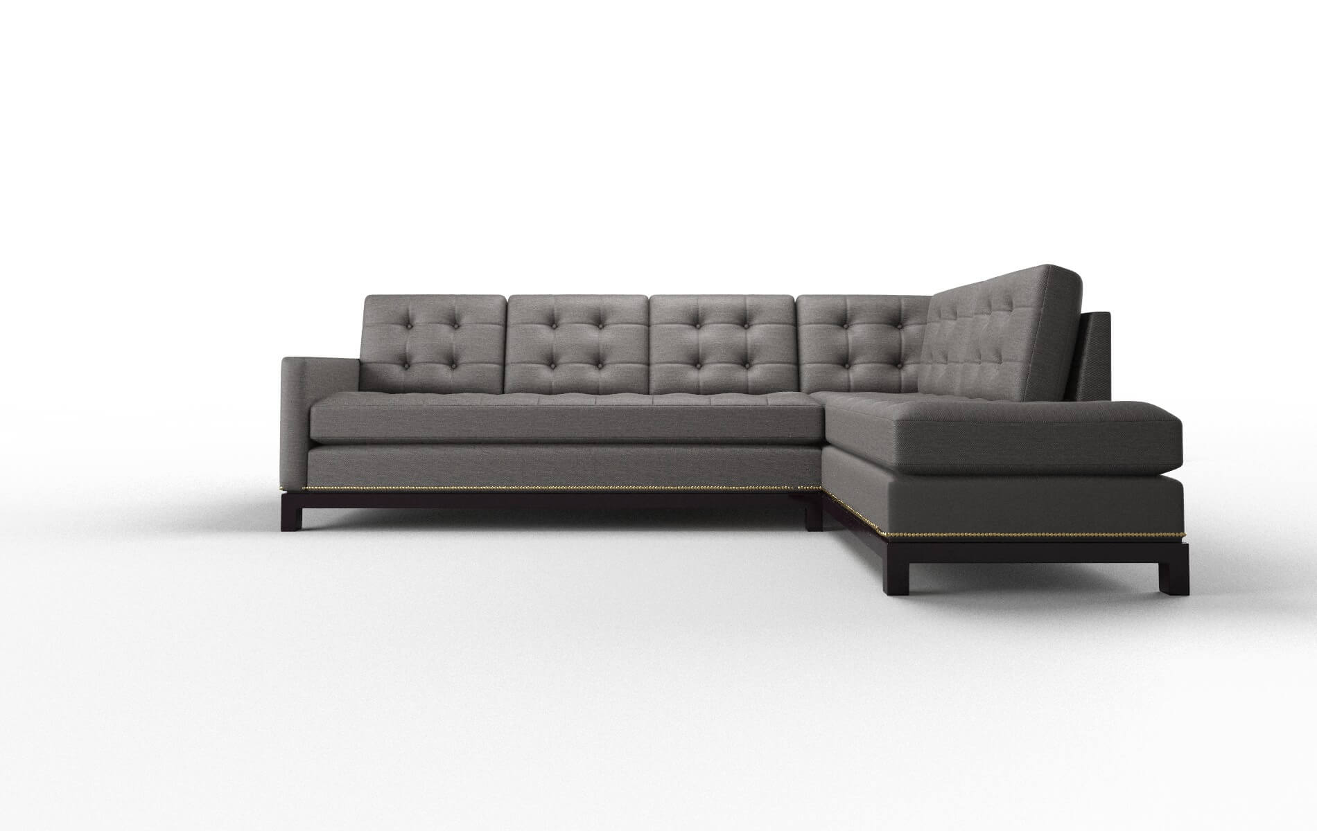 Davos Oscar Charcoal Panel espresso legs 1