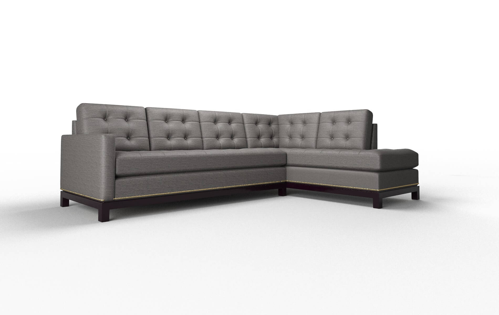 Davos Oscar Charcoal Panel espresso legs 2
