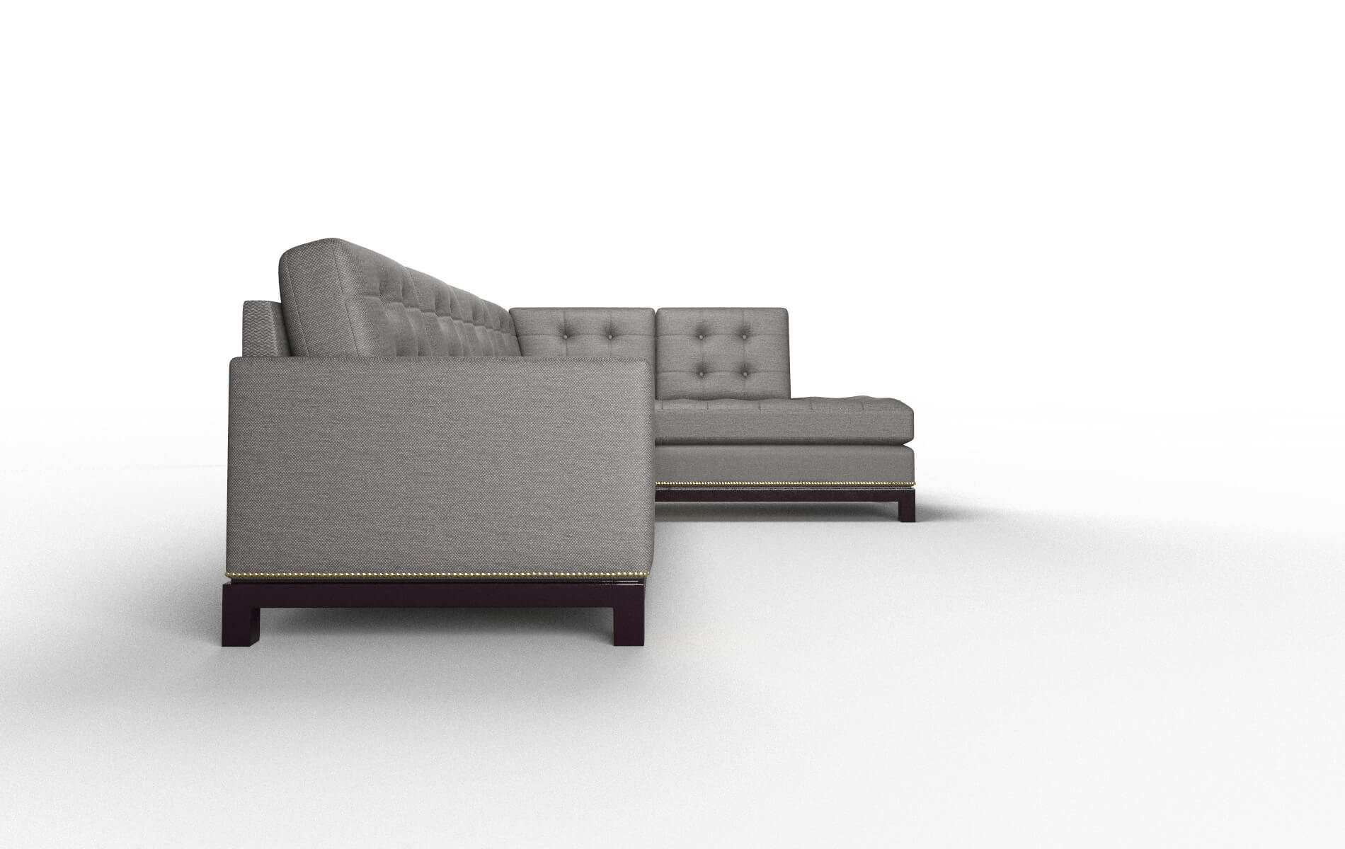 Davos Oscar Charcoal Panel espresso legs 3