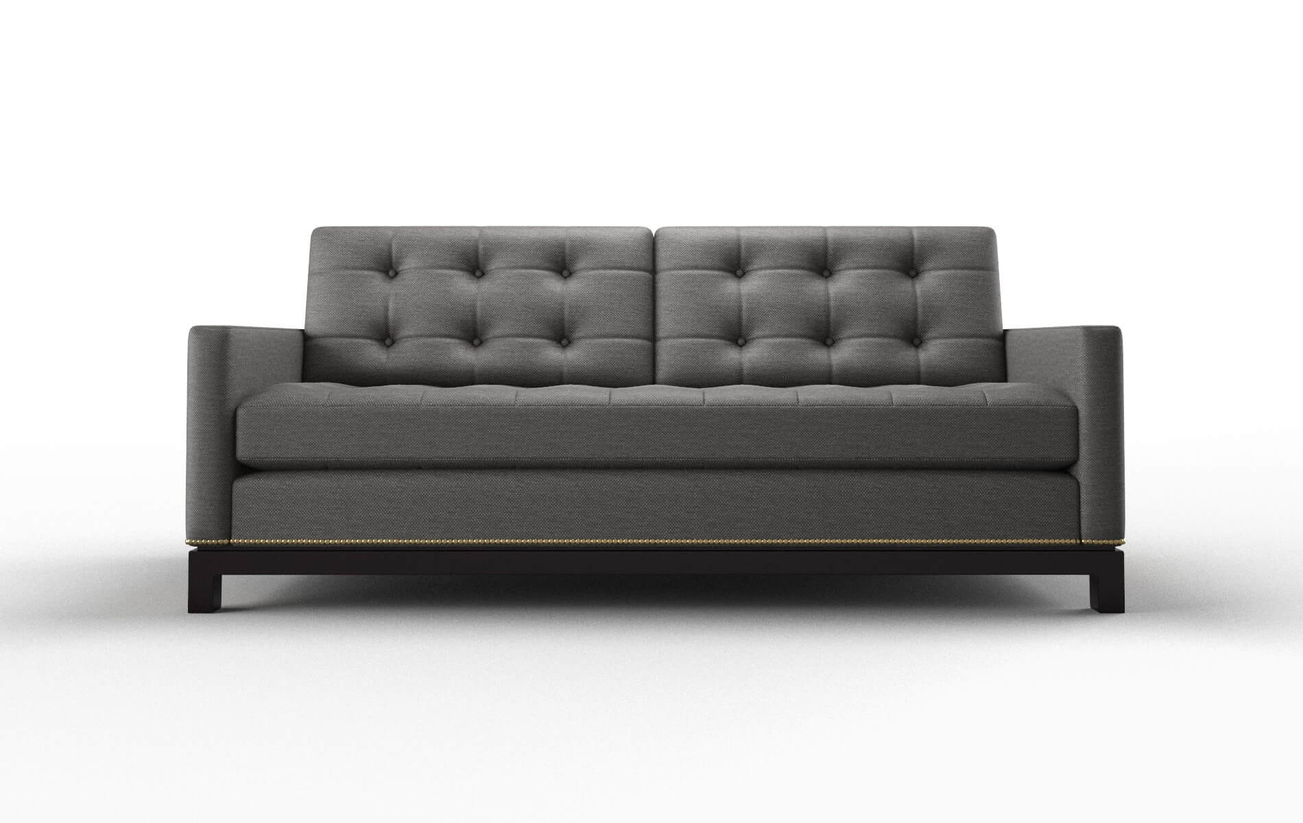 Davos Oscar Charcoal Sofa espresso legs 1