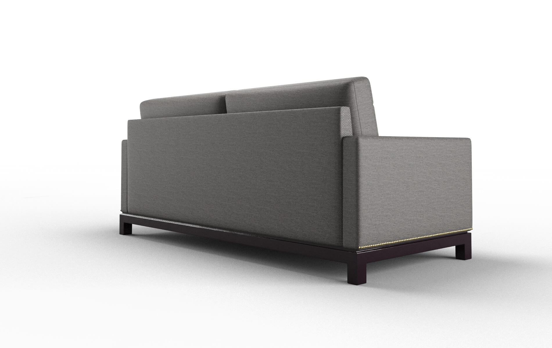 Davos Oscar Charcoal Sofa espresso legs 5