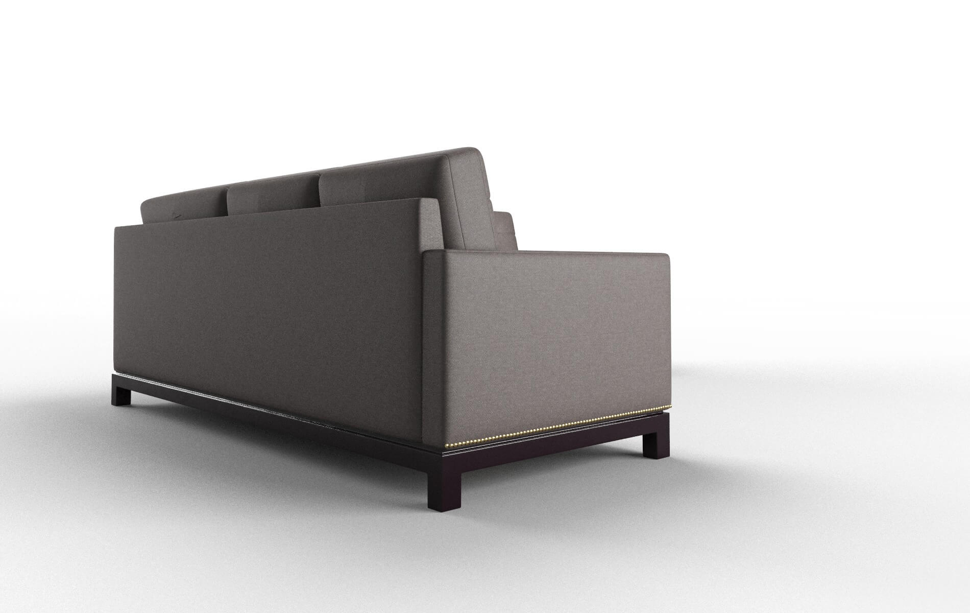 Davos Oscar Chocolate Sectional espresso legs 3