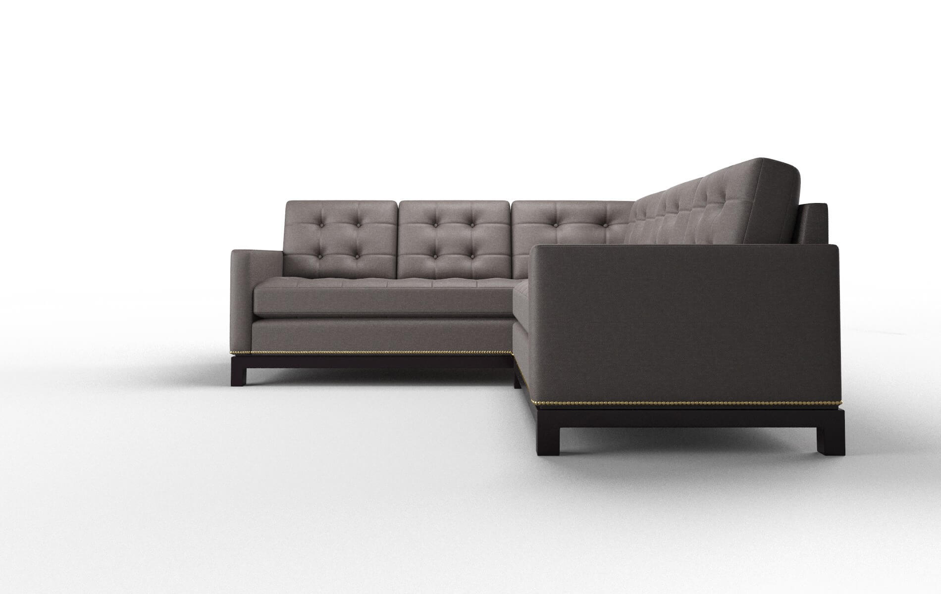 Davos Oscar Chocolate Sectional espresso legs 5