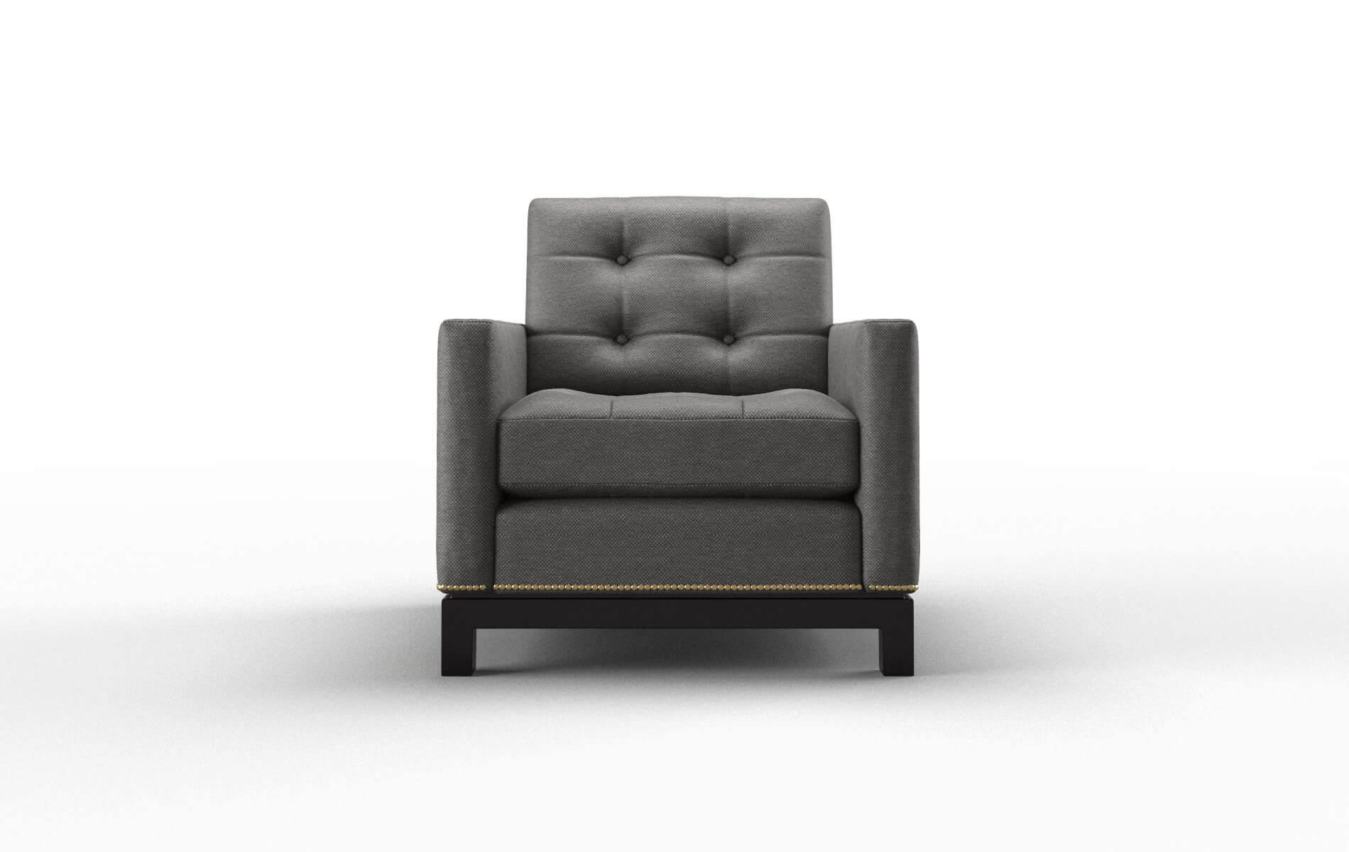 Davos Oscar Grey Chair espresso legs 1