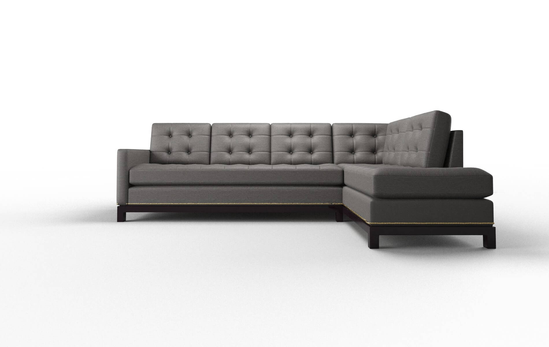 Davos Oscar Grey Panel espresso legs 1