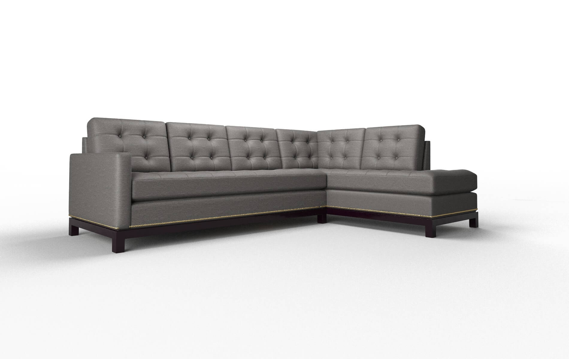 Davos Oscar Grey Panel espresso legs 2