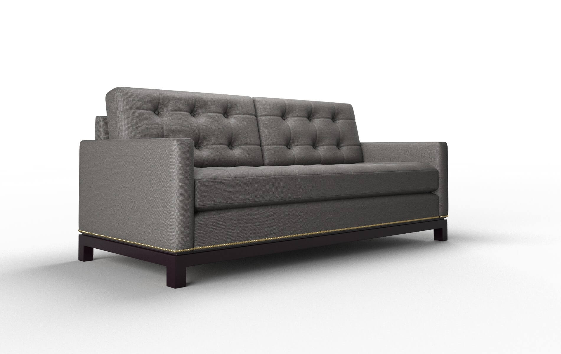 Davos Oscar Grey Sofa espresso legs 2