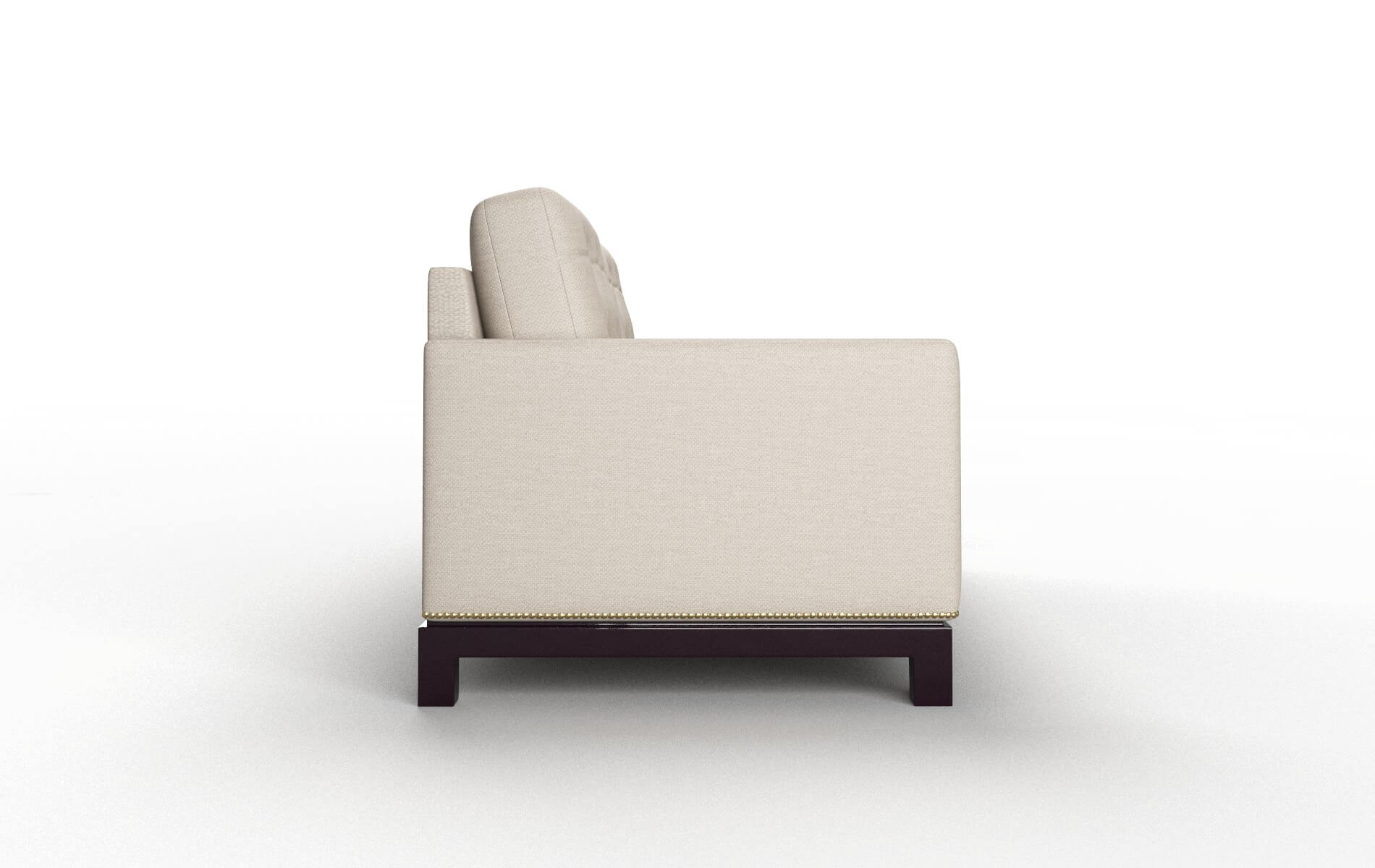Davos Oscar Linen Sofa espresso legs 3